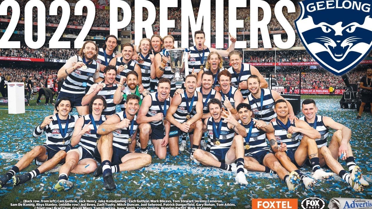 1280x720 AFL grand final: Geelong Cats premiers poster download