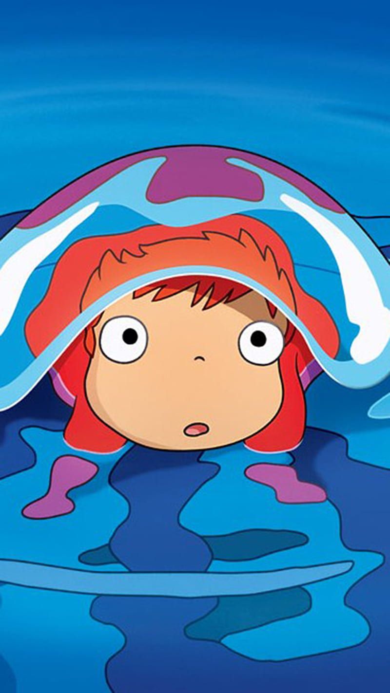 800x1423 Ponyo, anime, studio ghibli, HD phone