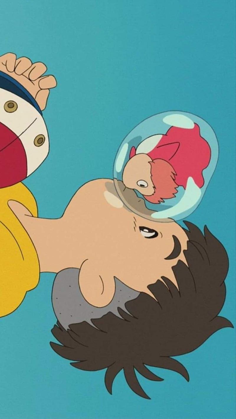 800x1423 Ponyo, anime, ghibli, studio ghibli, HD