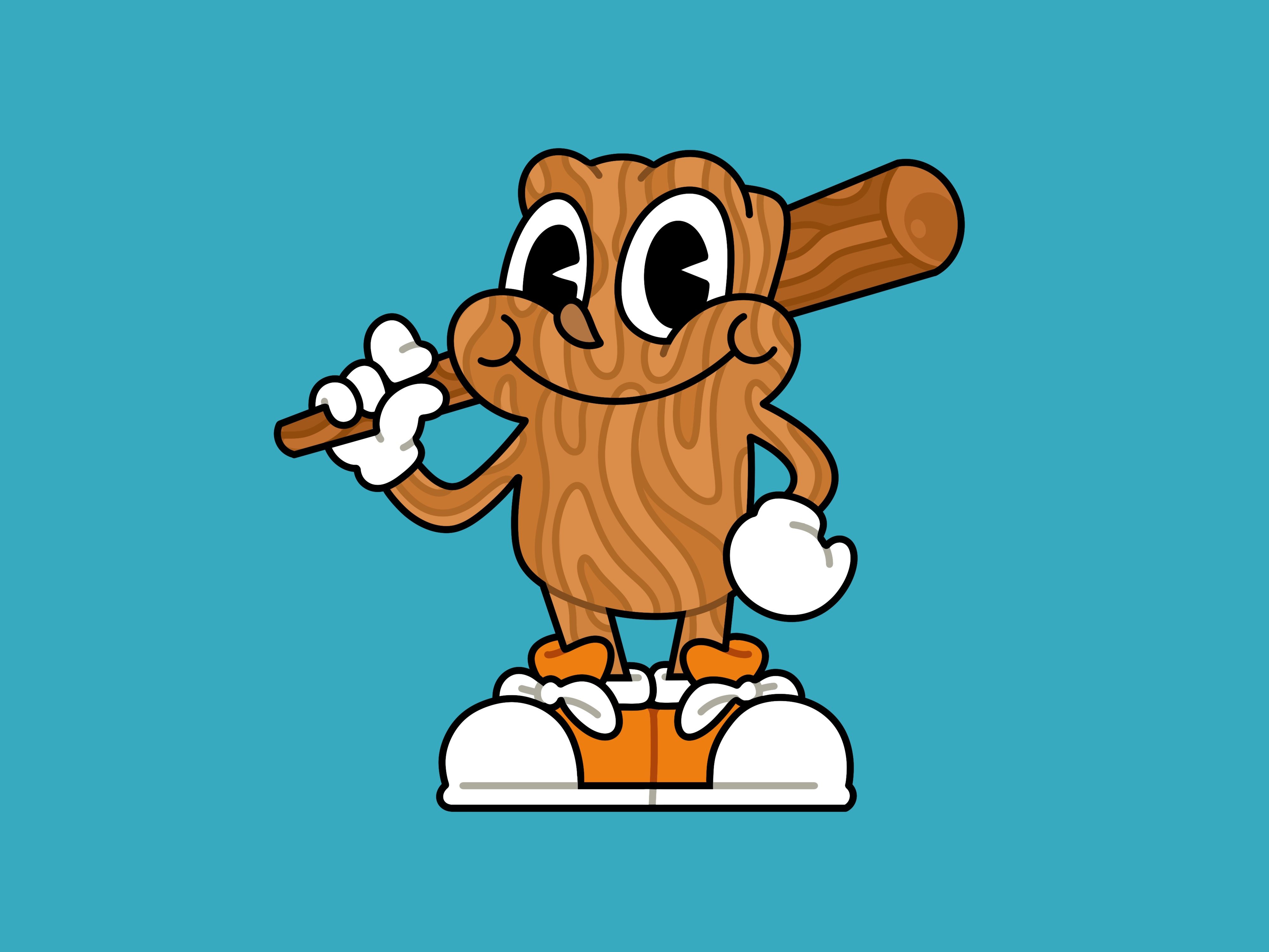 4000x3000 Cute Tung Tung Sahur Cartoon Design by Pixel Picasso Studio on Dribbble