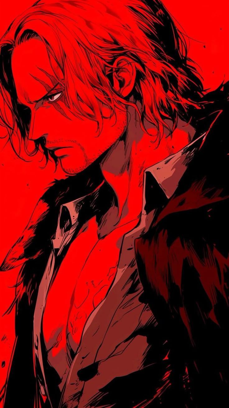 736x1309 shanks from one piece red wallpaper amazing quality, for iphone and Android