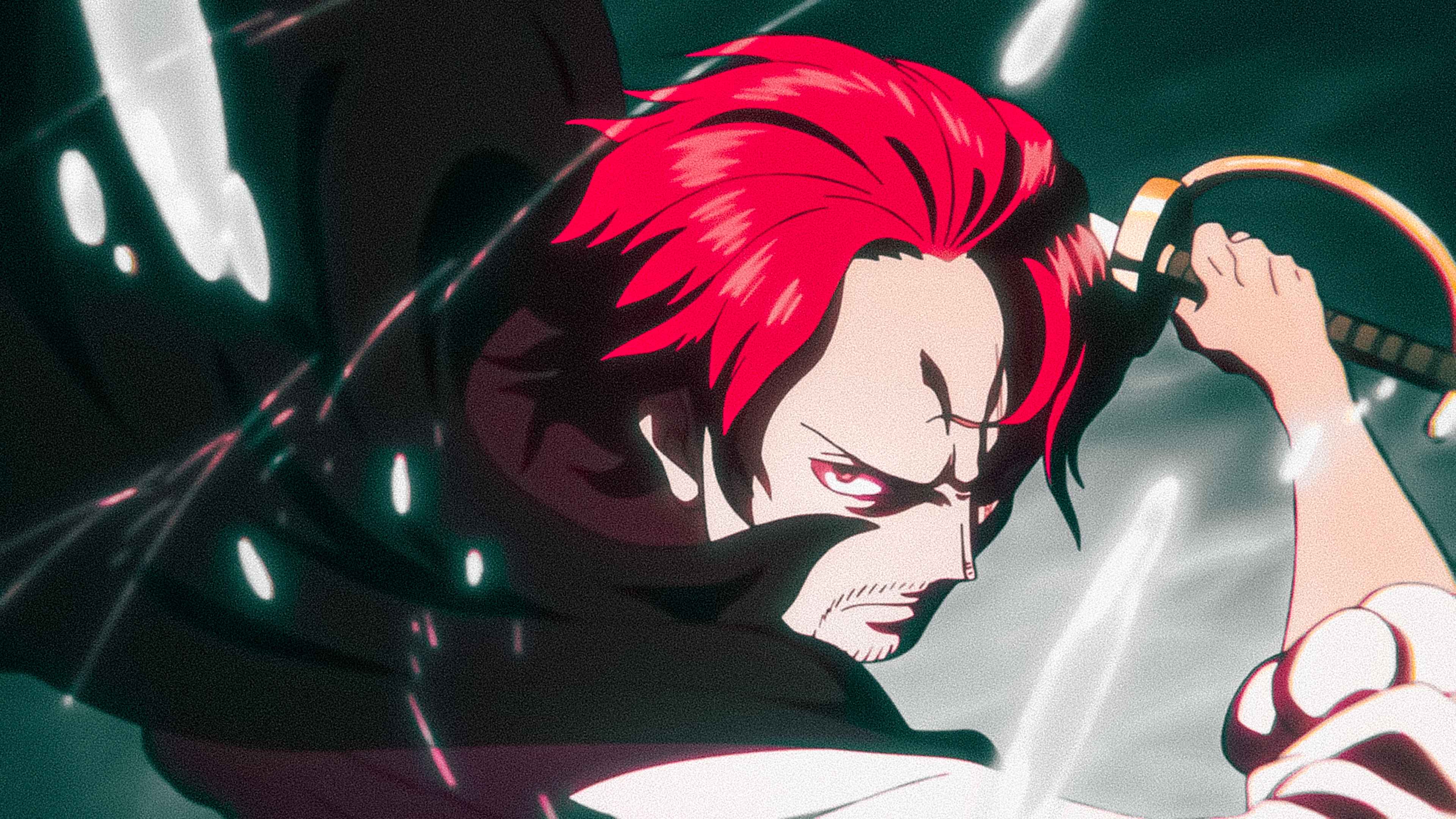 3840x2160 Shanks in Action: 4K Ultra HD One Piece Anime Wallpaperx2160