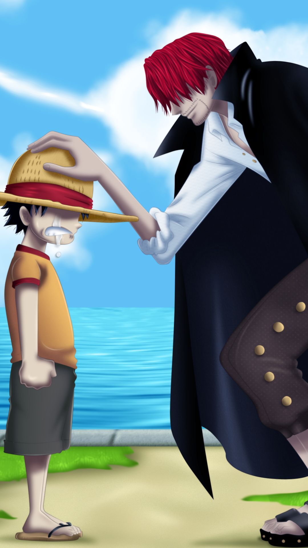 1080x1920 Phone wallpaper: Shanks (One Piece), One Piece, Monkey D Luffy, Anime 1145986