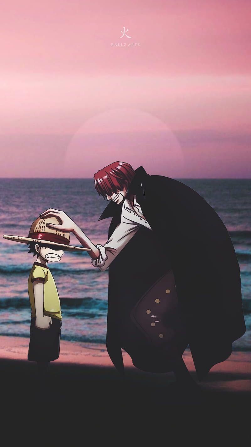 800x1422 HD luffy and shanks wallpaper
