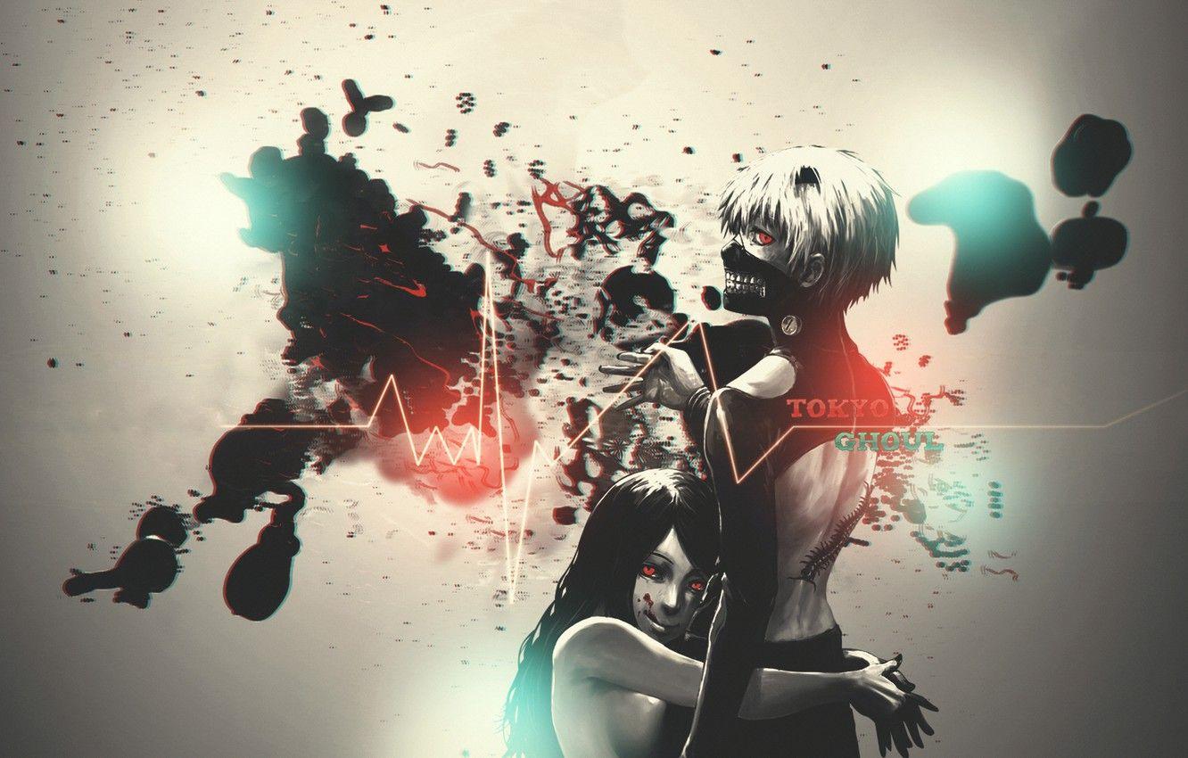 1332x850 Wallpaper girl, Tokyo monster, Tokyo Ghoul, kaneki, Guli image