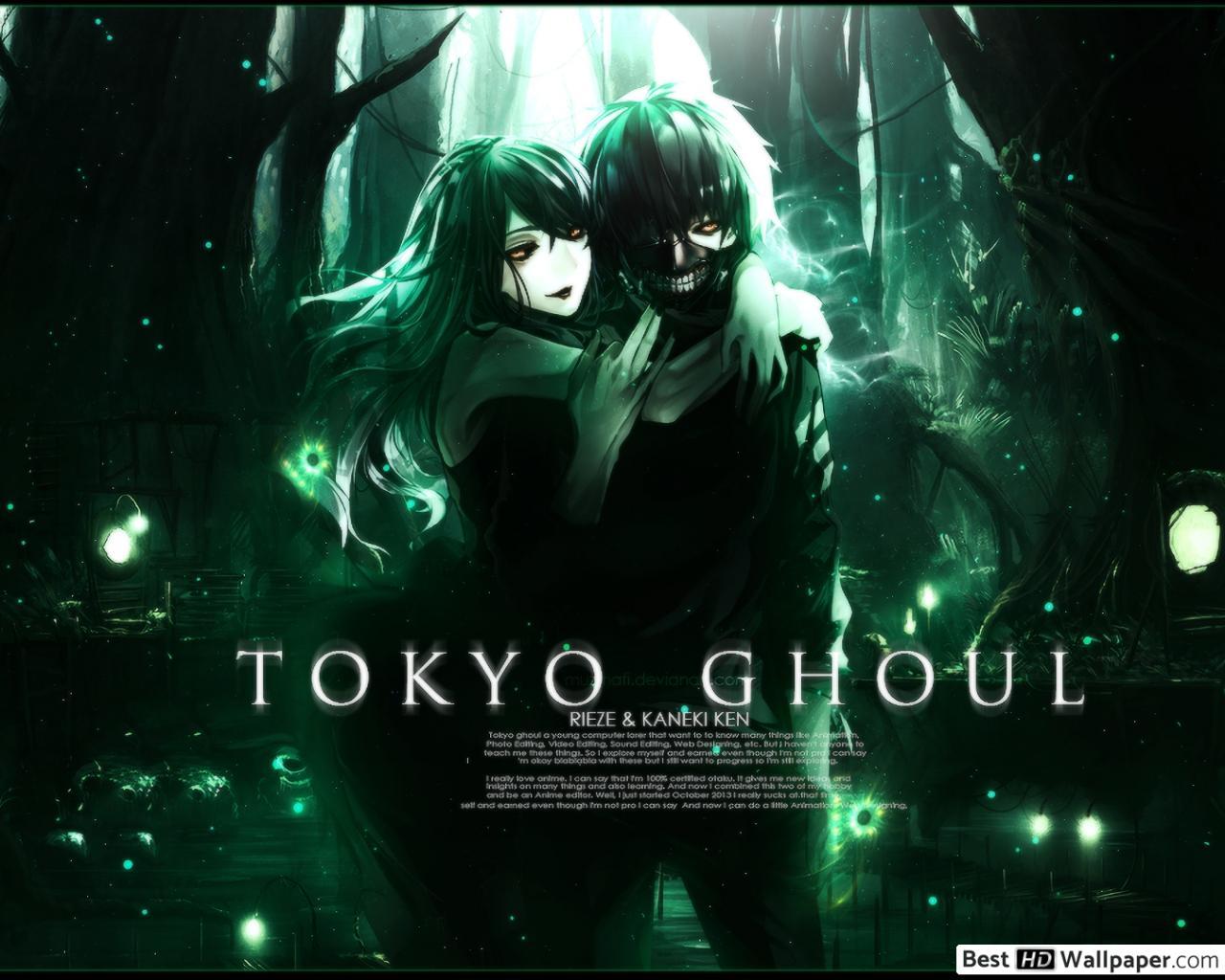 1280x1024 Tokyo Ghoul Kaneki, Rize Kamishiro HD wallpaper download