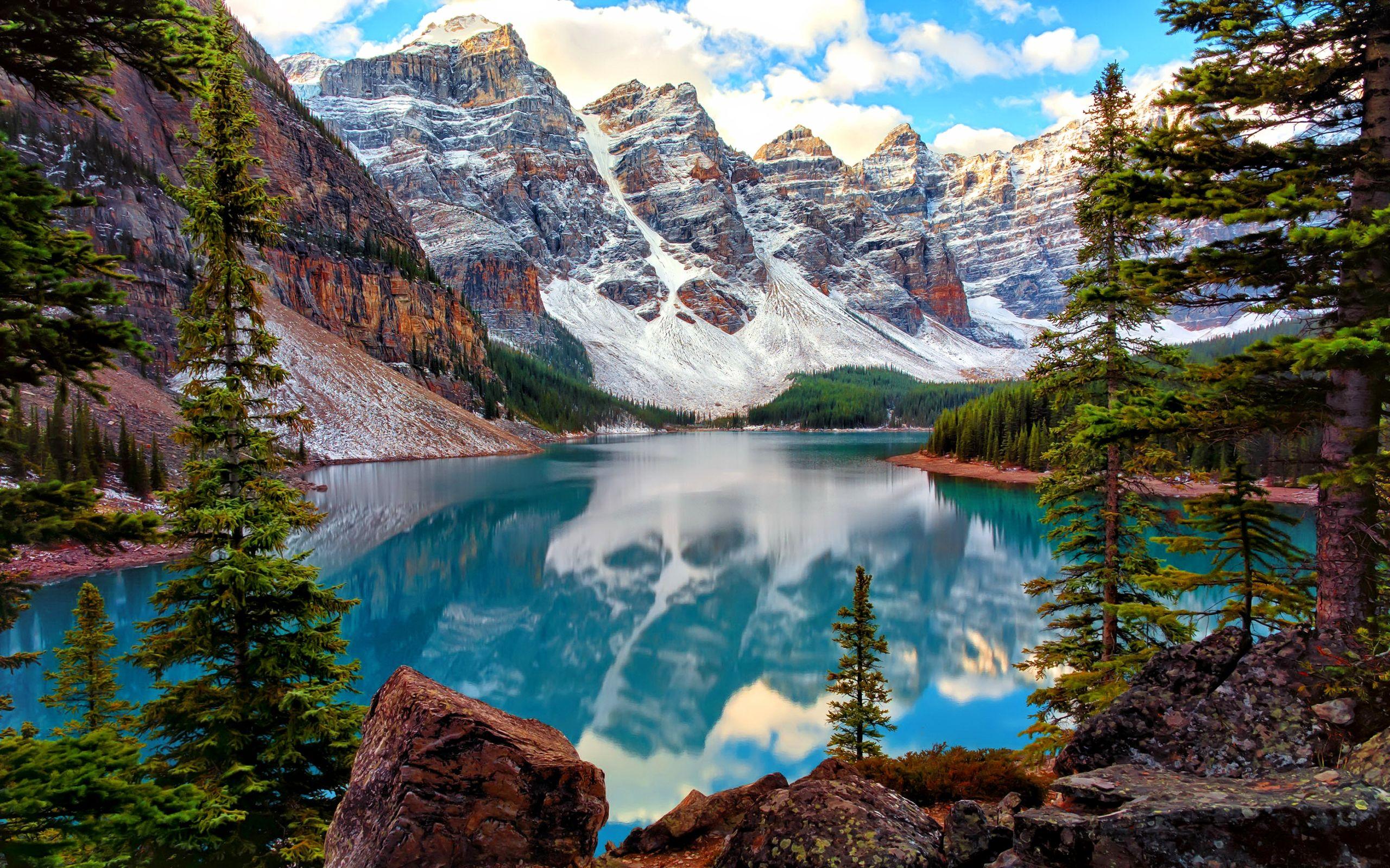 2560x1600 Moraine Lake HD Wallpaper
