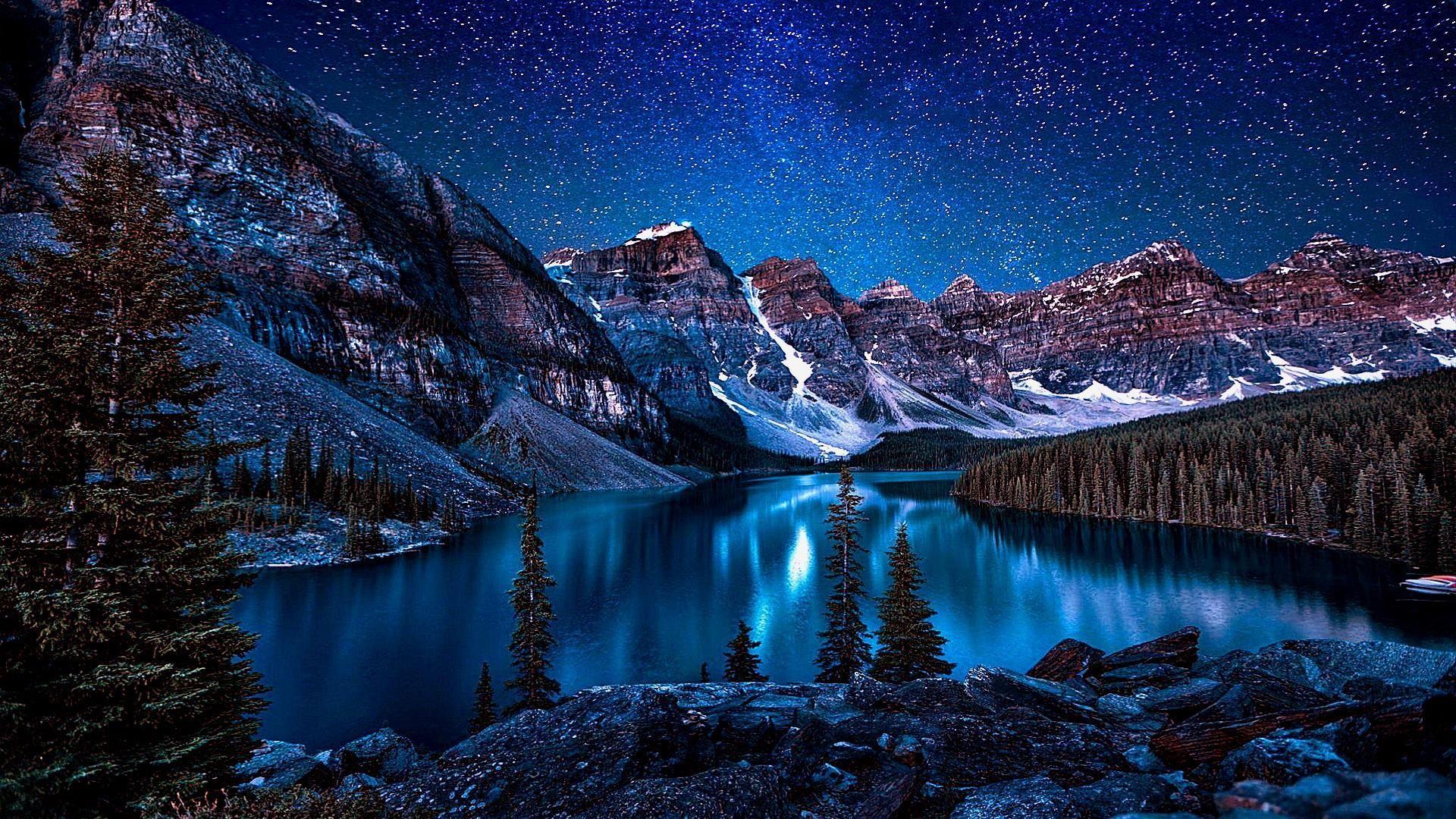 1920x1080 Moraine Lake of the Ten Peaks ⛰️ wallpaper Today's
