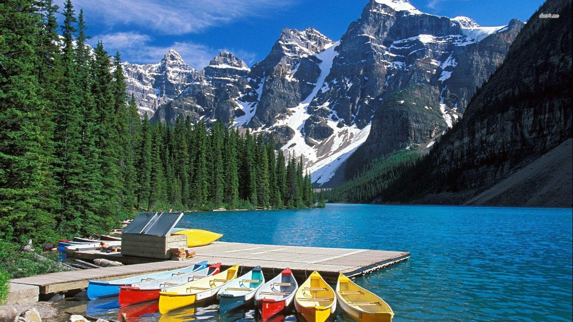 1920x1080 Download Moraine Lake Alberta Wallpaper HD Canada, Download
