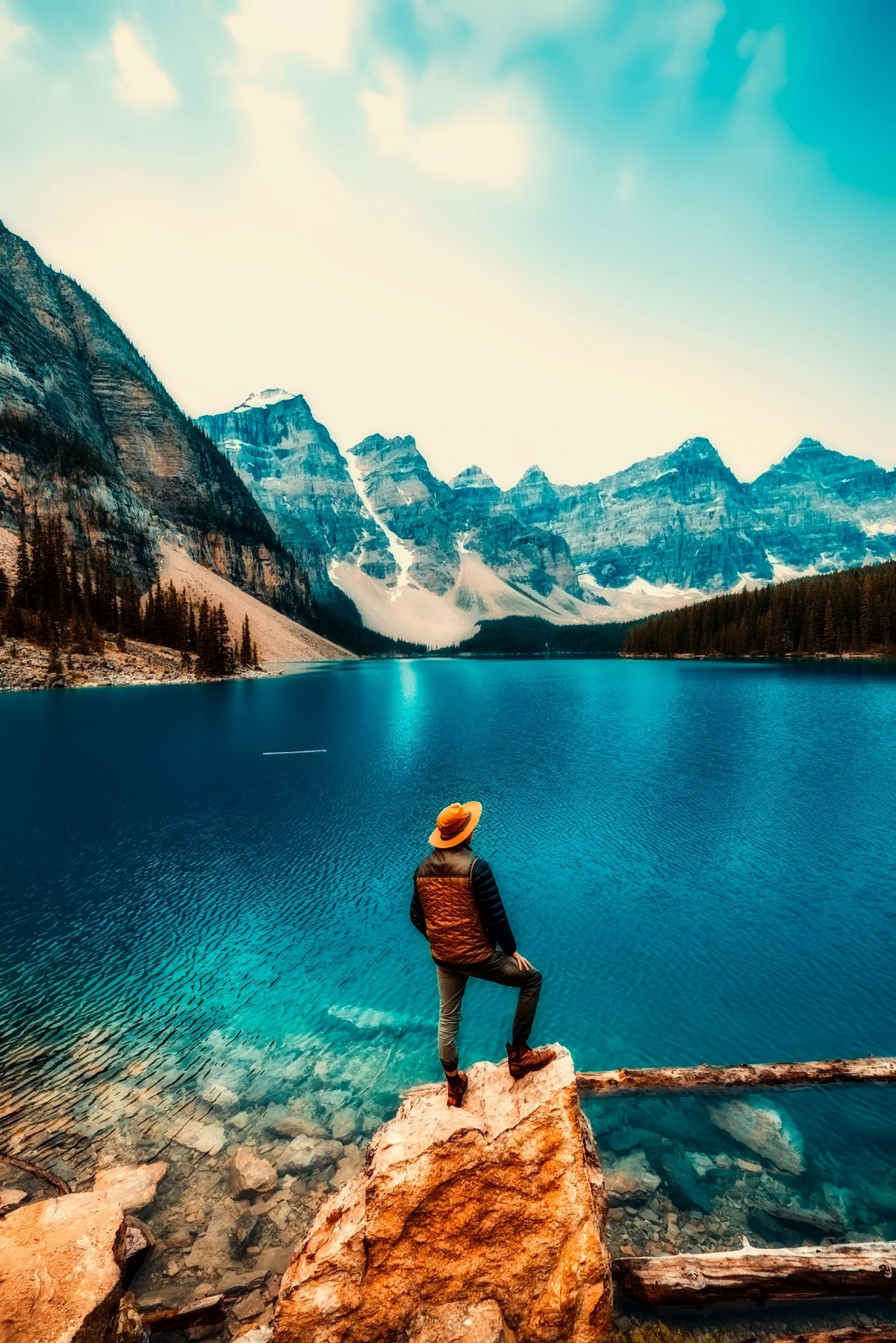 1920x2875 HD Moraine Lake Canada Wallpaper