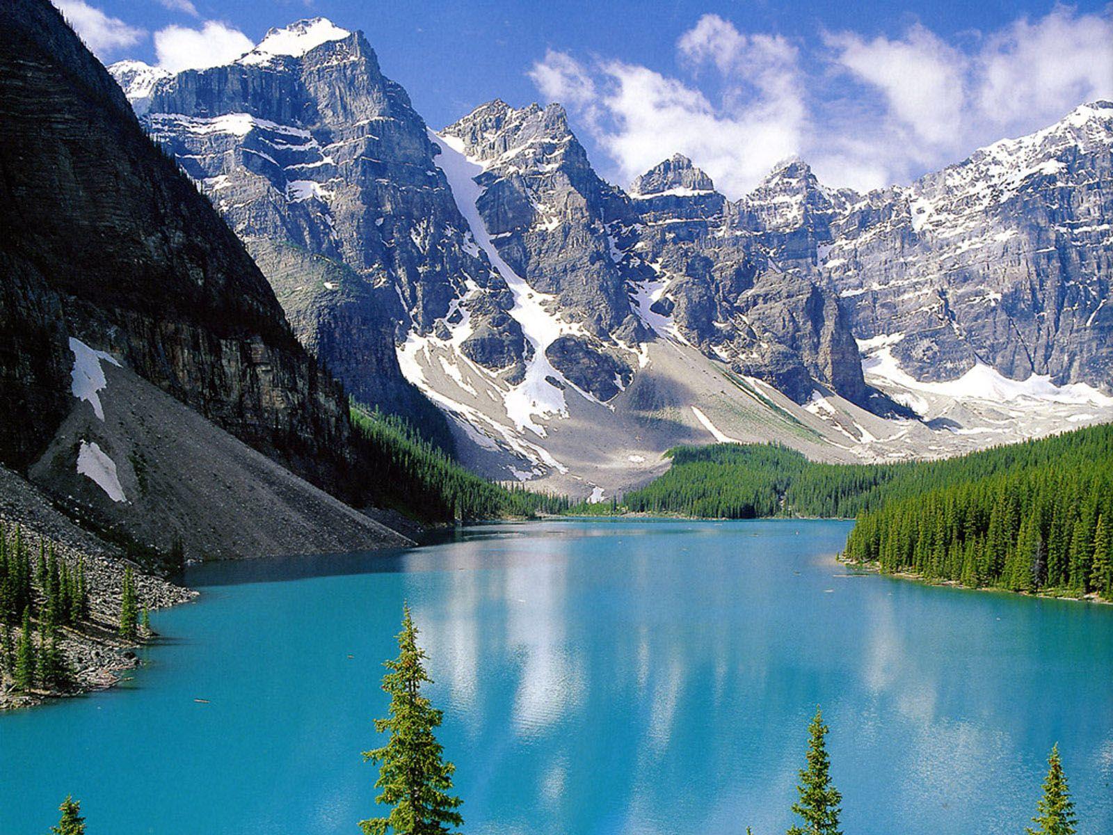 1600x1200 Desktop Wallpaper: Moraine Lake Valley Of Ten Peaks
