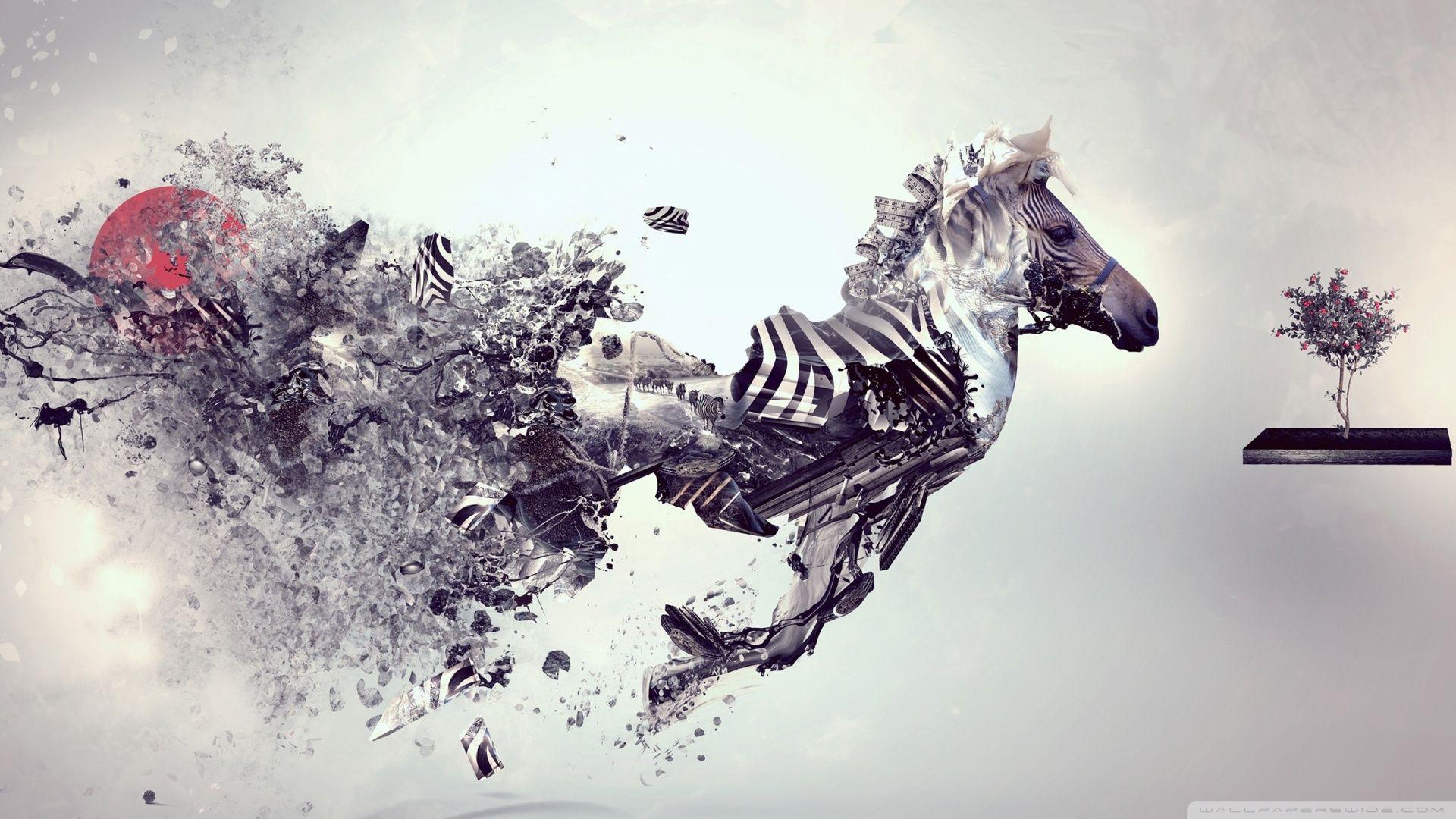 1920x1080 Abstract Zebra ❤ 4K HD Desktop Wallpaper for 4K Ultra HD TV