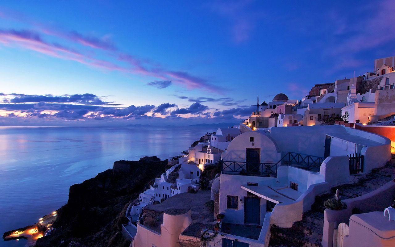1280x800 Resort Greece Desktop Wallpaper 6 － Travel Wallpaper