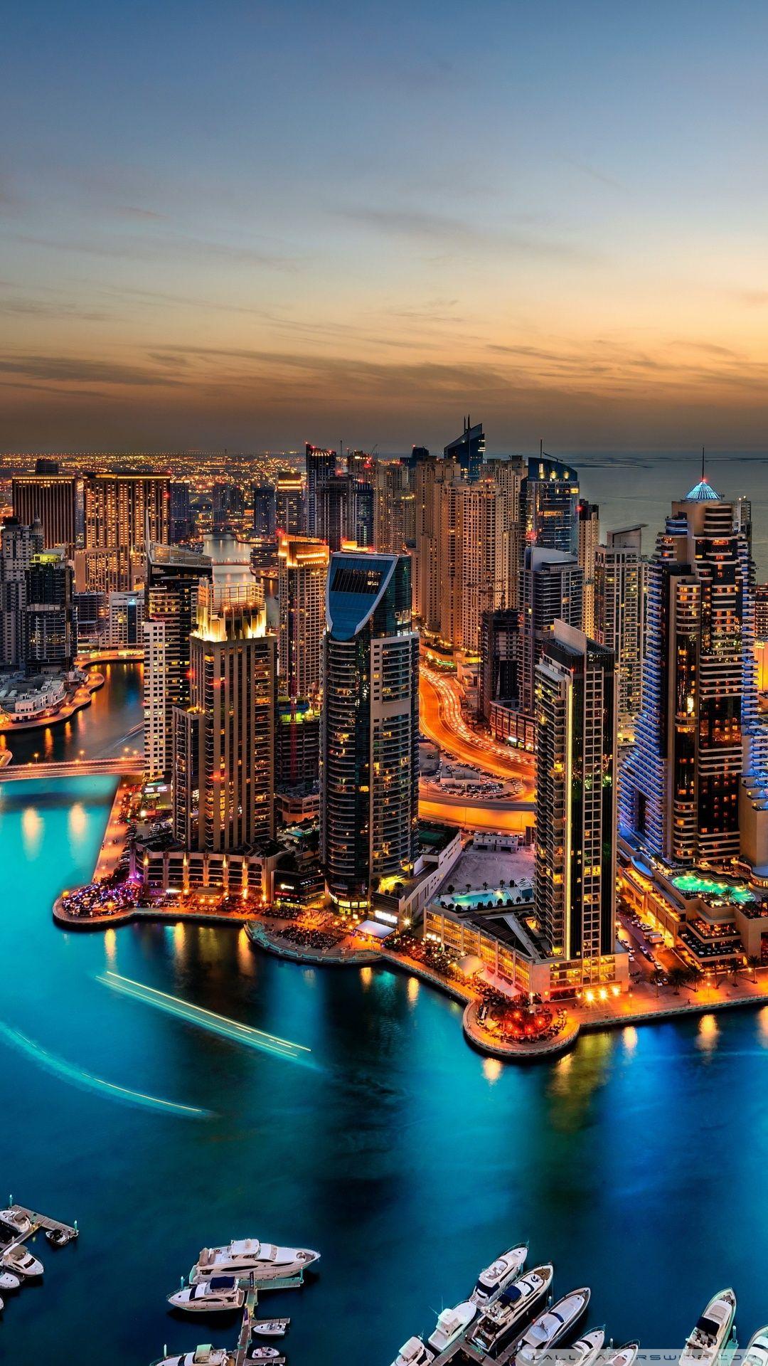 1080x1920 Dubai Marina, United Arab Emirates Ultra HD Desktop Background