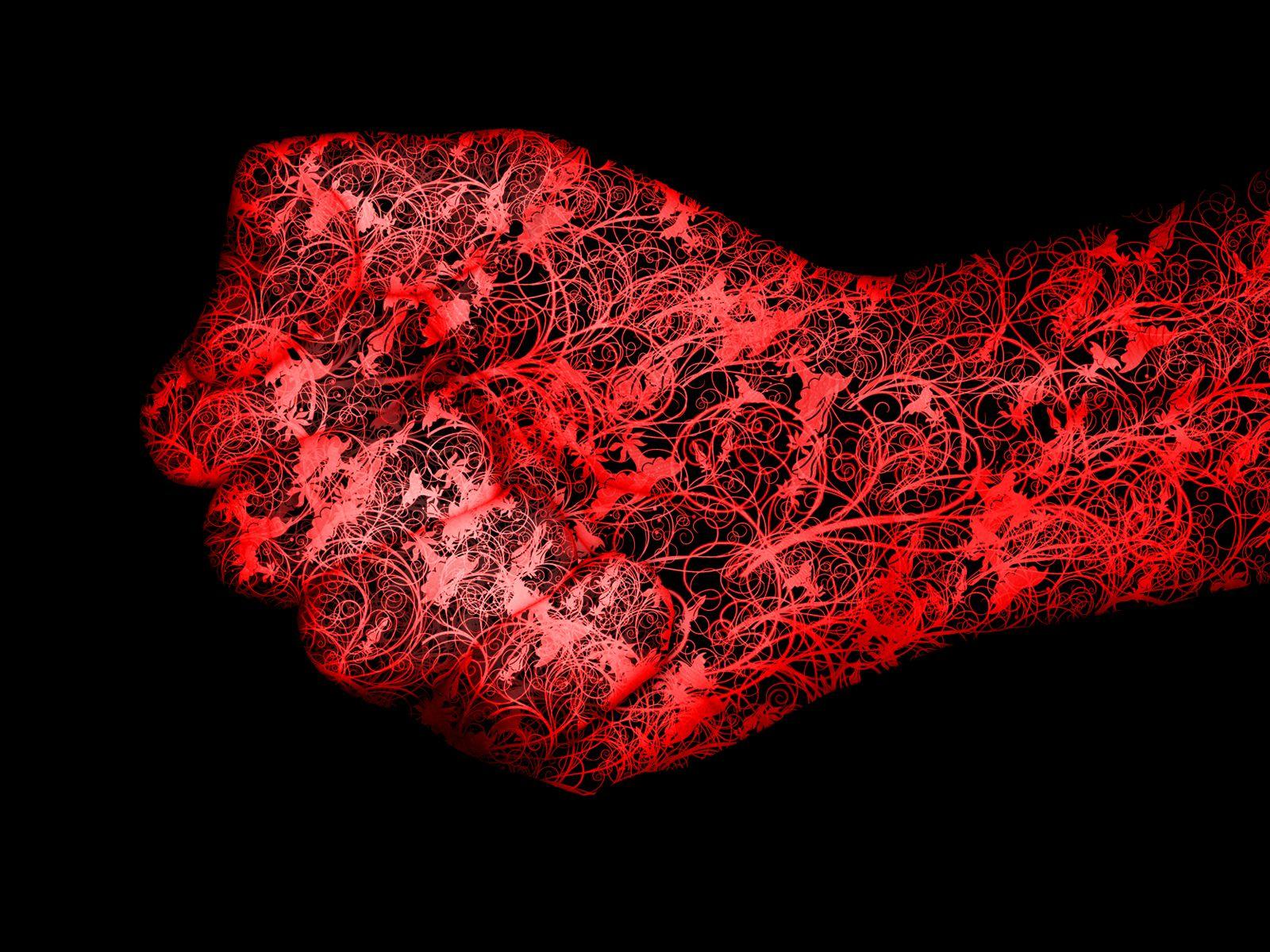 1600x1200 Free download Wallpaper 29 Swirly Fist Red and Black Wallpaper