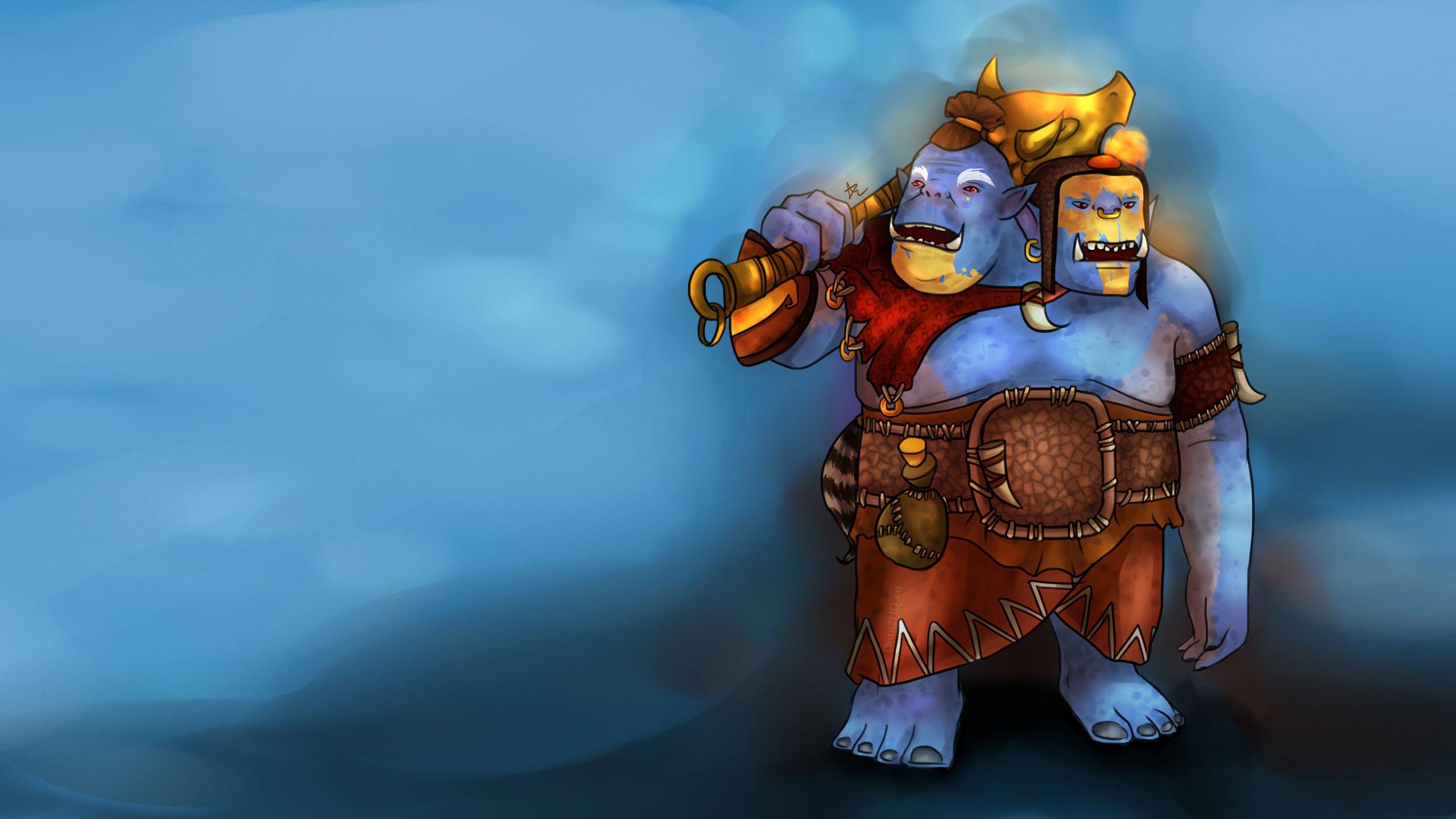 2560x1440 Picture DOTA 2 Ogre Magi Monsters Fantasy Games 2560x1440