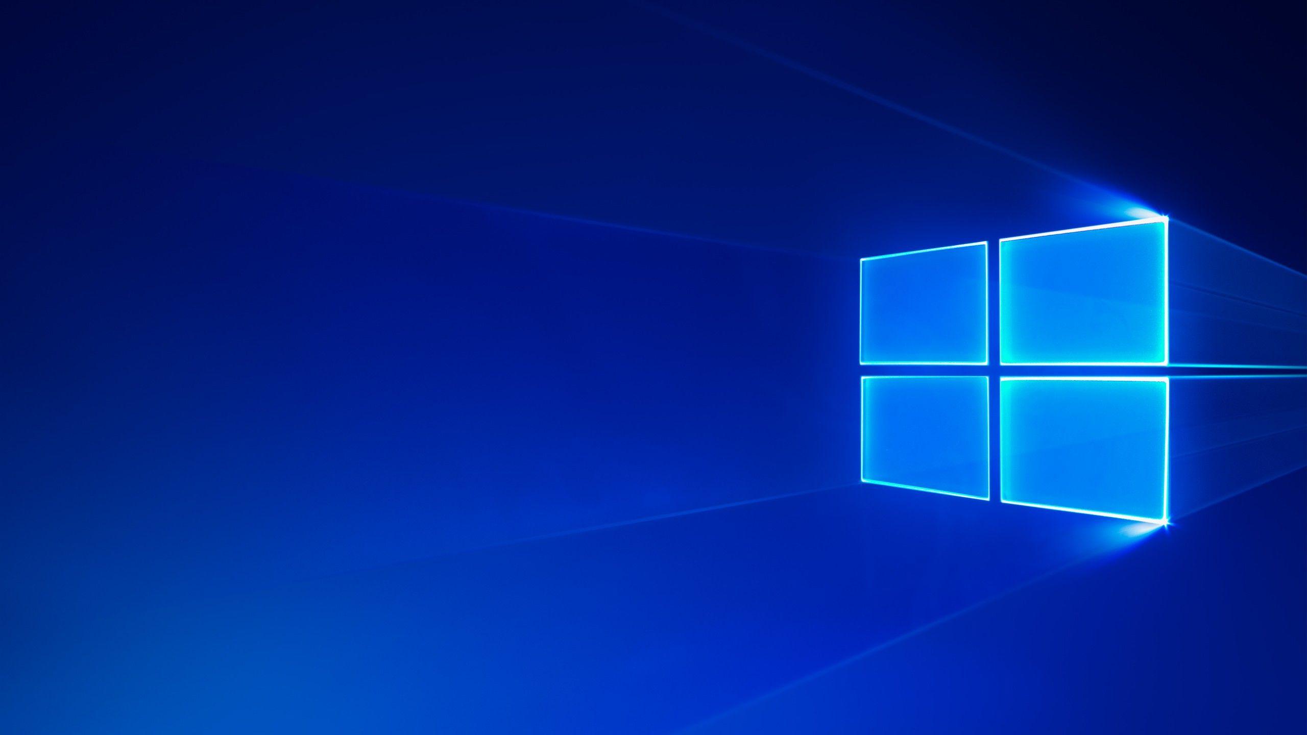 2560x1440 Wallpaper Windows 10 S, Stock, Blue, HD, 4K, Technology