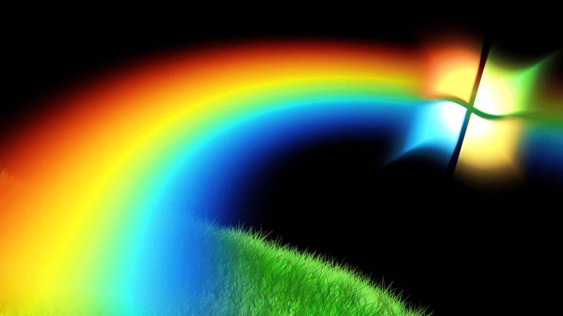 Rainbow рабочая. пейзаж с радугой. красивая радуга. красивая радуга. вторичная радуга.