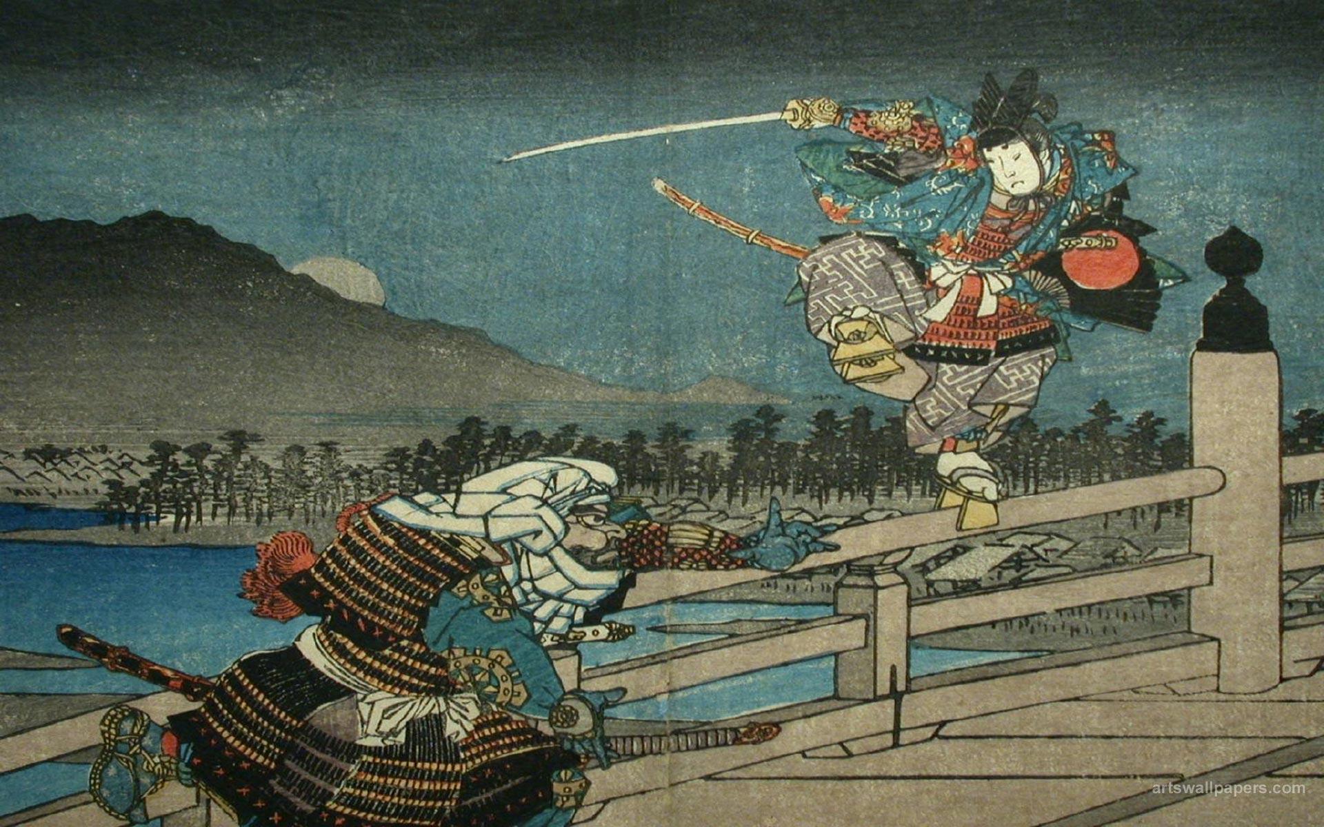 Japanese Art Samurai Wallpaper