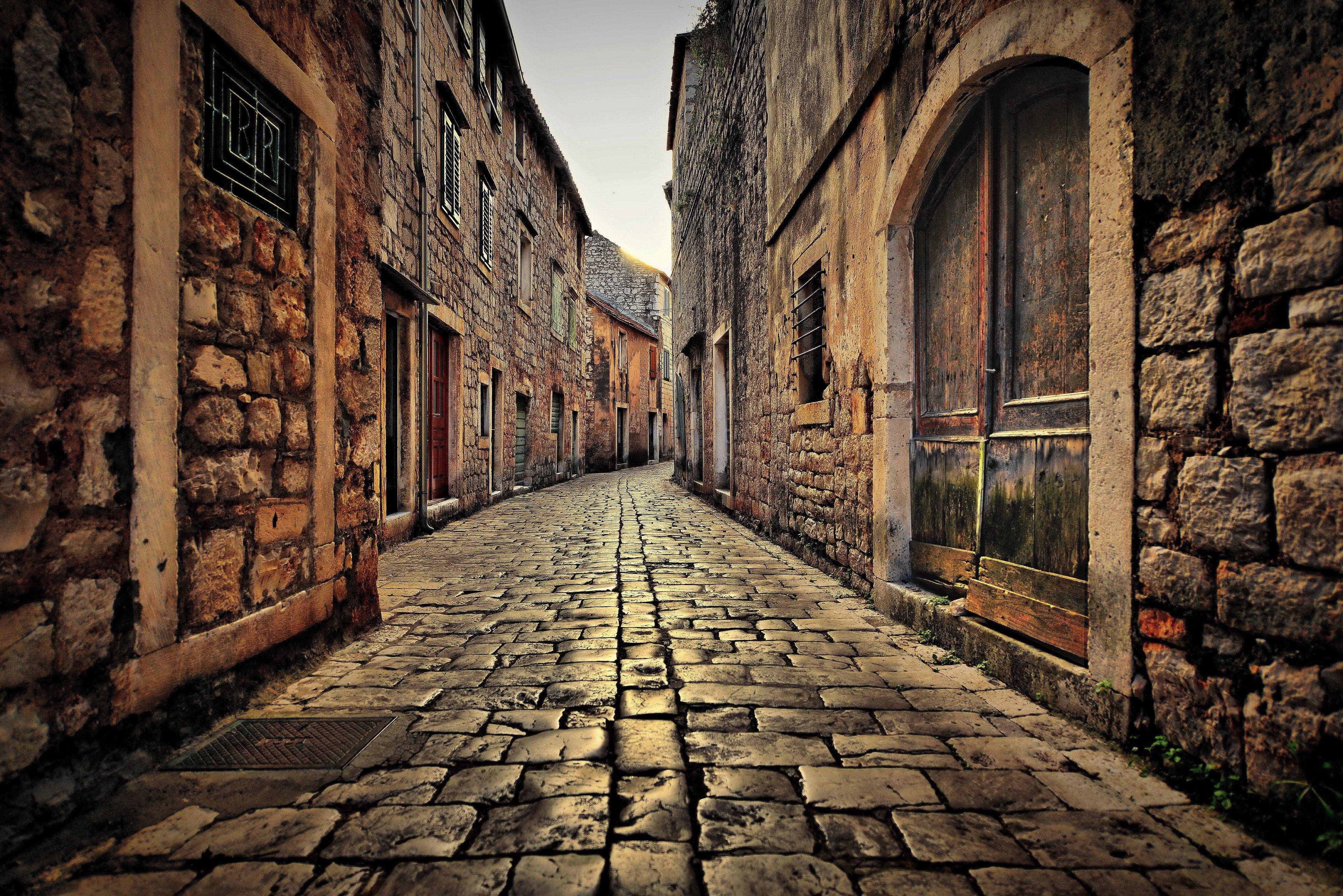4360x2910 Urban Architecture Town Street Croatia Stari Grad Wallpaper