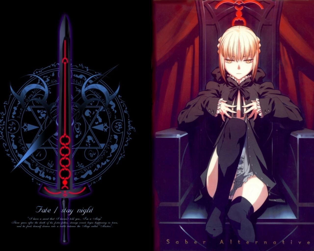 1280x1024 Free download Fate Stay Night Dark Saber [1500x1125]