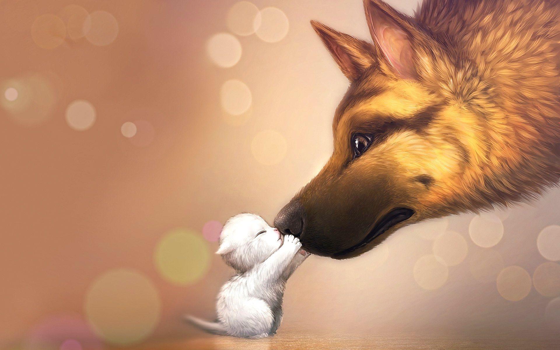 1920x1200 Drawn wallpaper cute animated animal and in color drawn