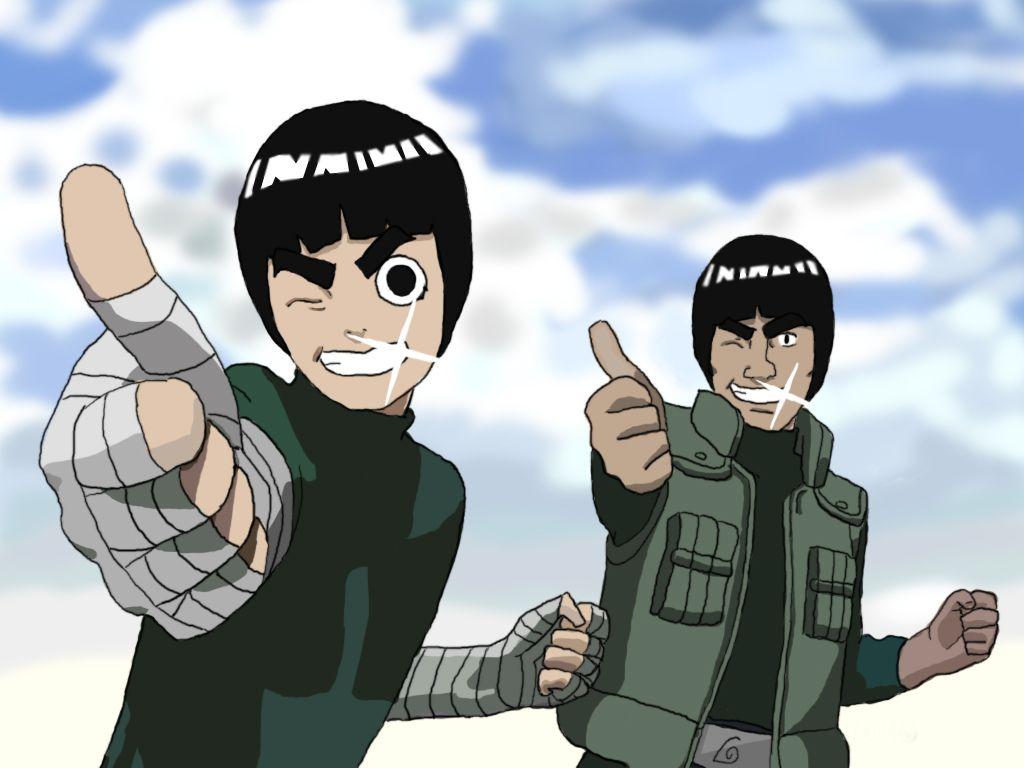 1024x768 Rock Lee, Konoha's “beautiful Green Wild Beast” Lee And Guy