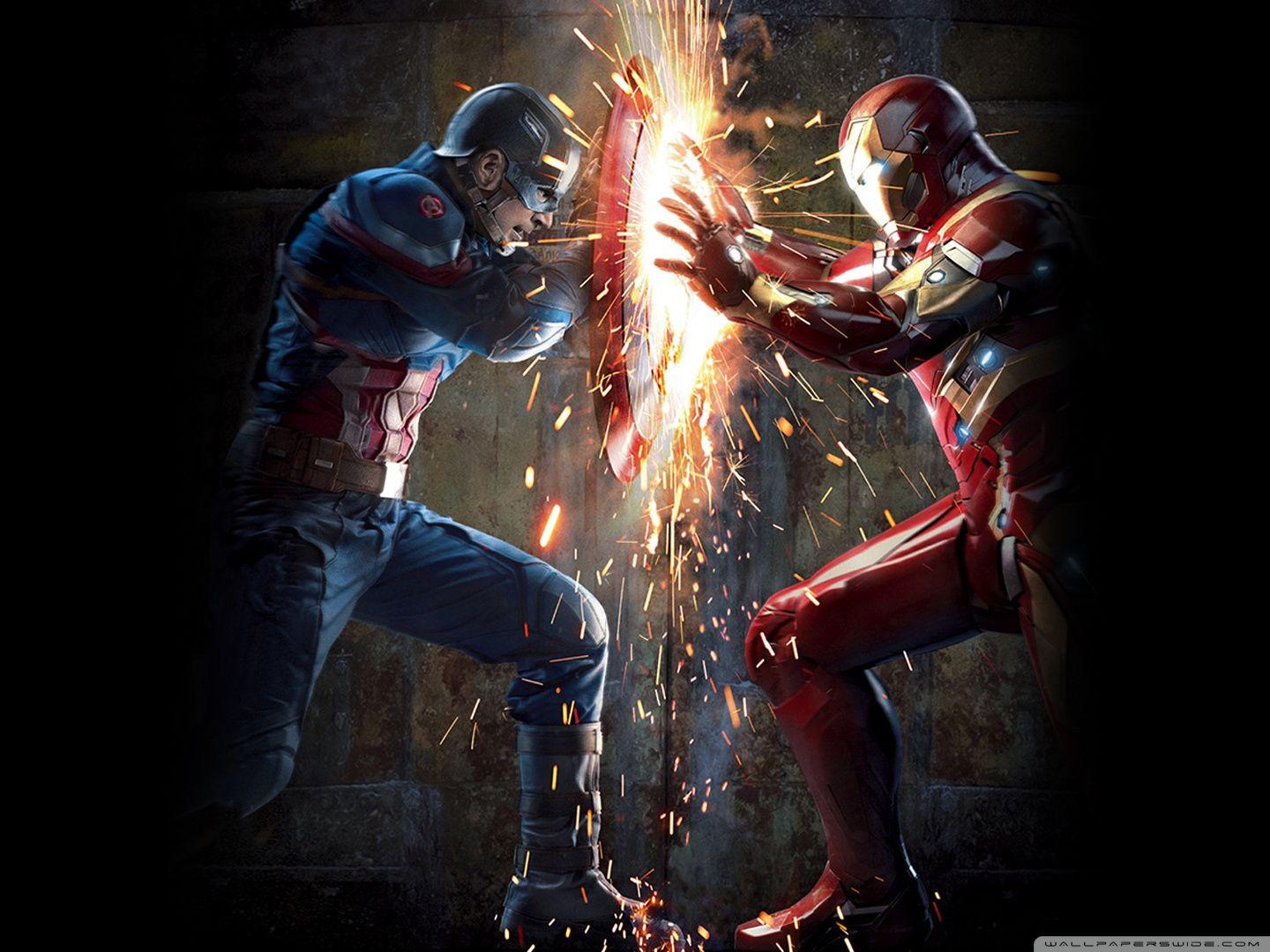 tomar el pelo montículo compañero Iron Man Vs Captain America Wallpapers - Top Free Iron Man Vs Captain  America Backgrounds - WallpaperAccess