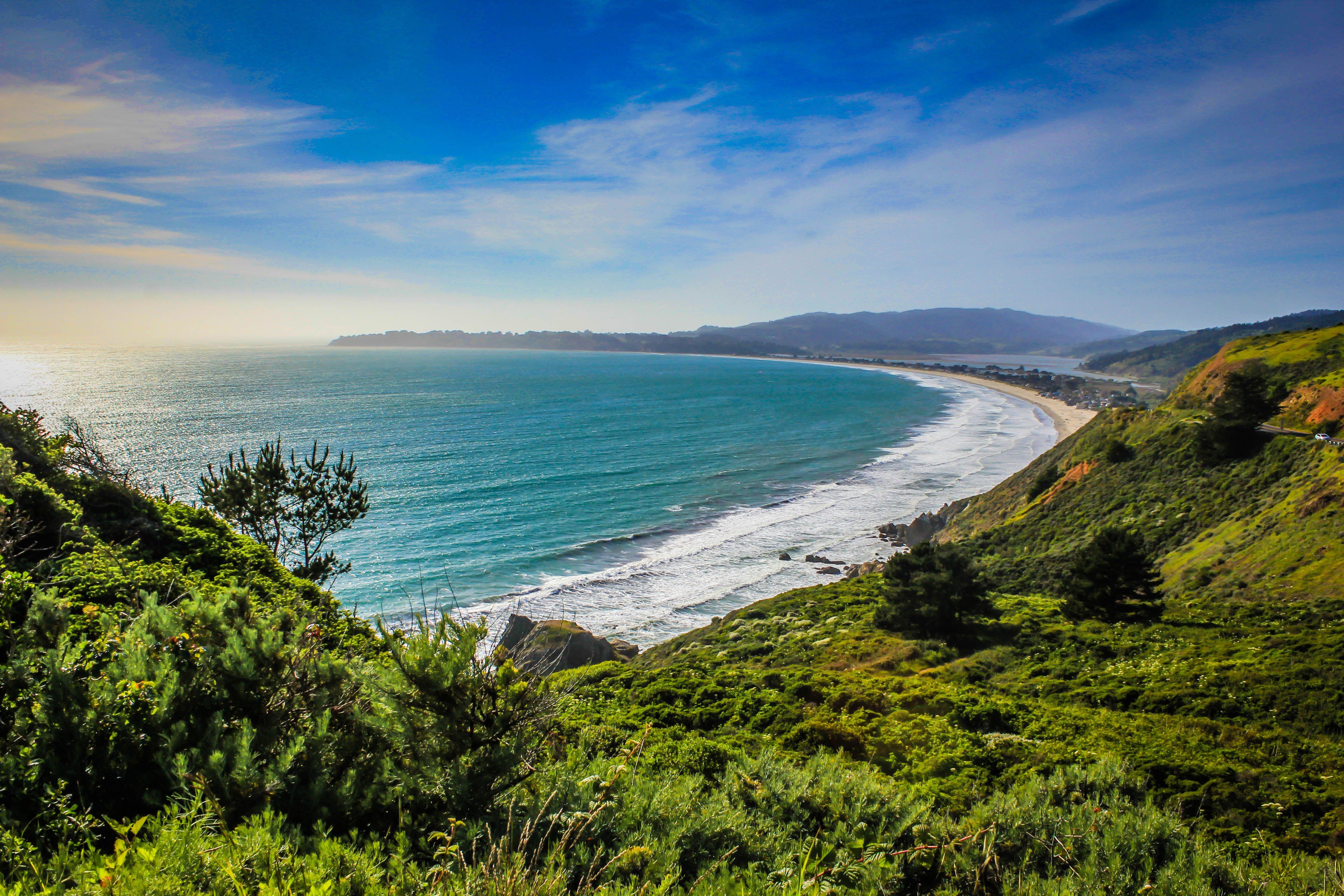 5184x3456 HD Wallpaper: The ocean view from Marin County, California. Pacific coast highway, Stinson beach, Pacific coast