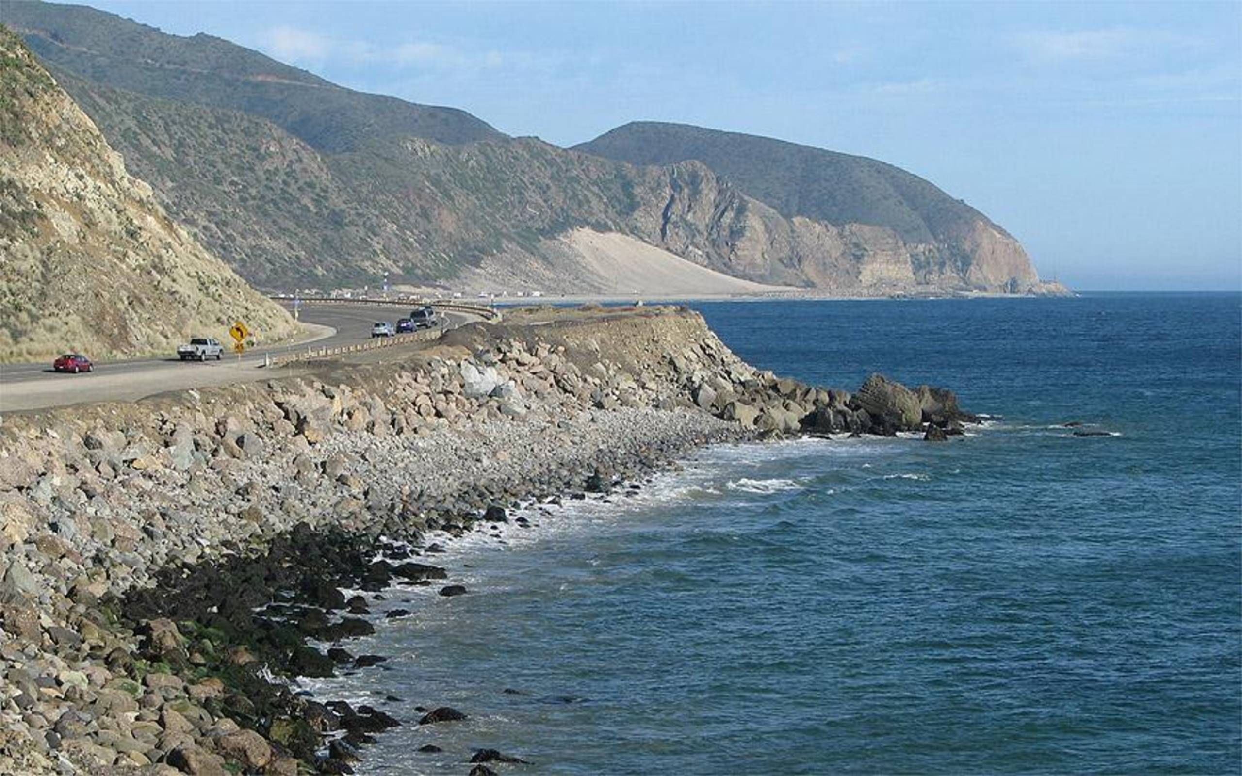 2560x1600 Rains Wash Out Pacific Coast Highway. Get the latest car news
