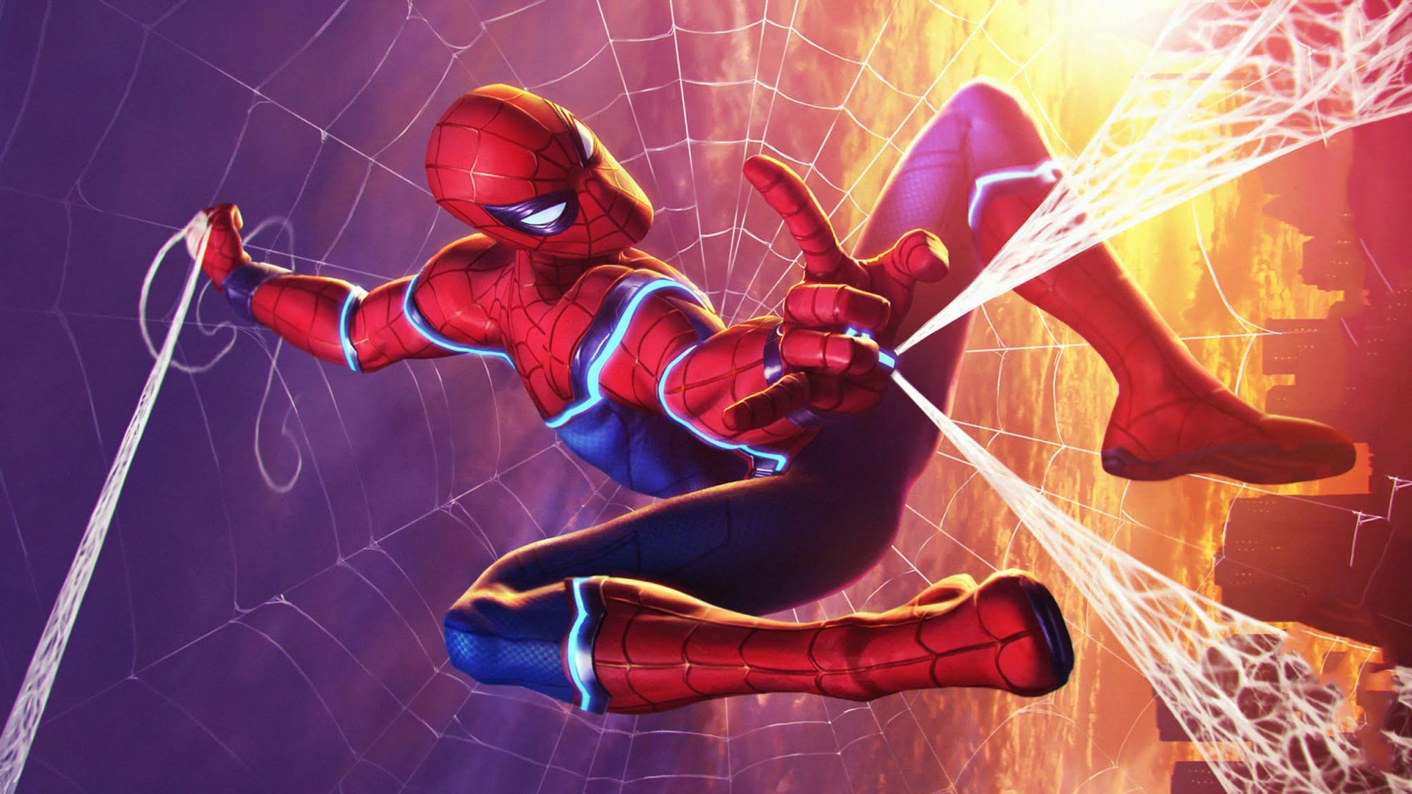 2048x1152 Spiderman Marvel Contest Of Champions Art Wallpaper Of