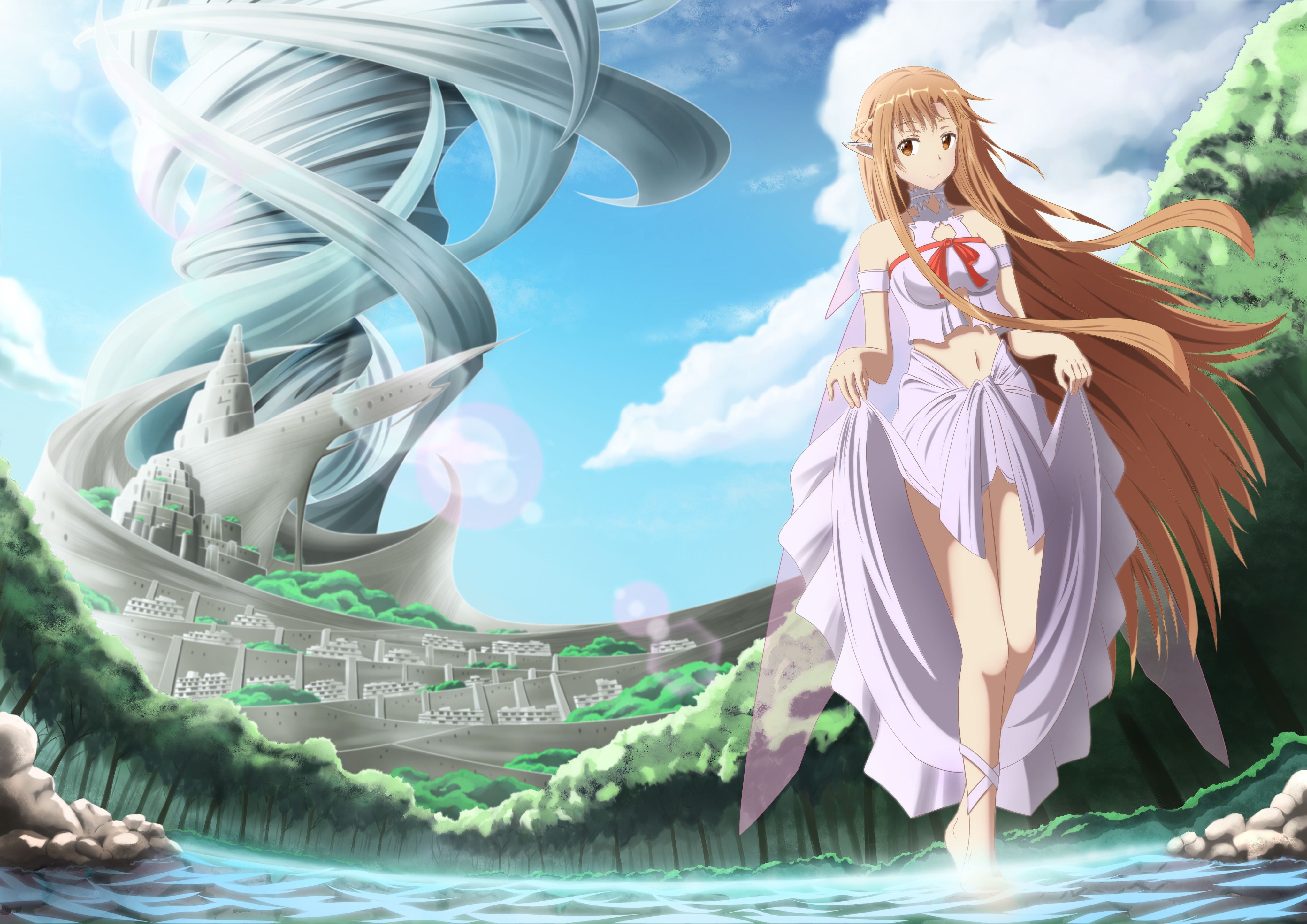 4092x2893 SAO Asuna by 雪村綾人. Sword Art Online wallpaper. My Little Wallpaper are Magic