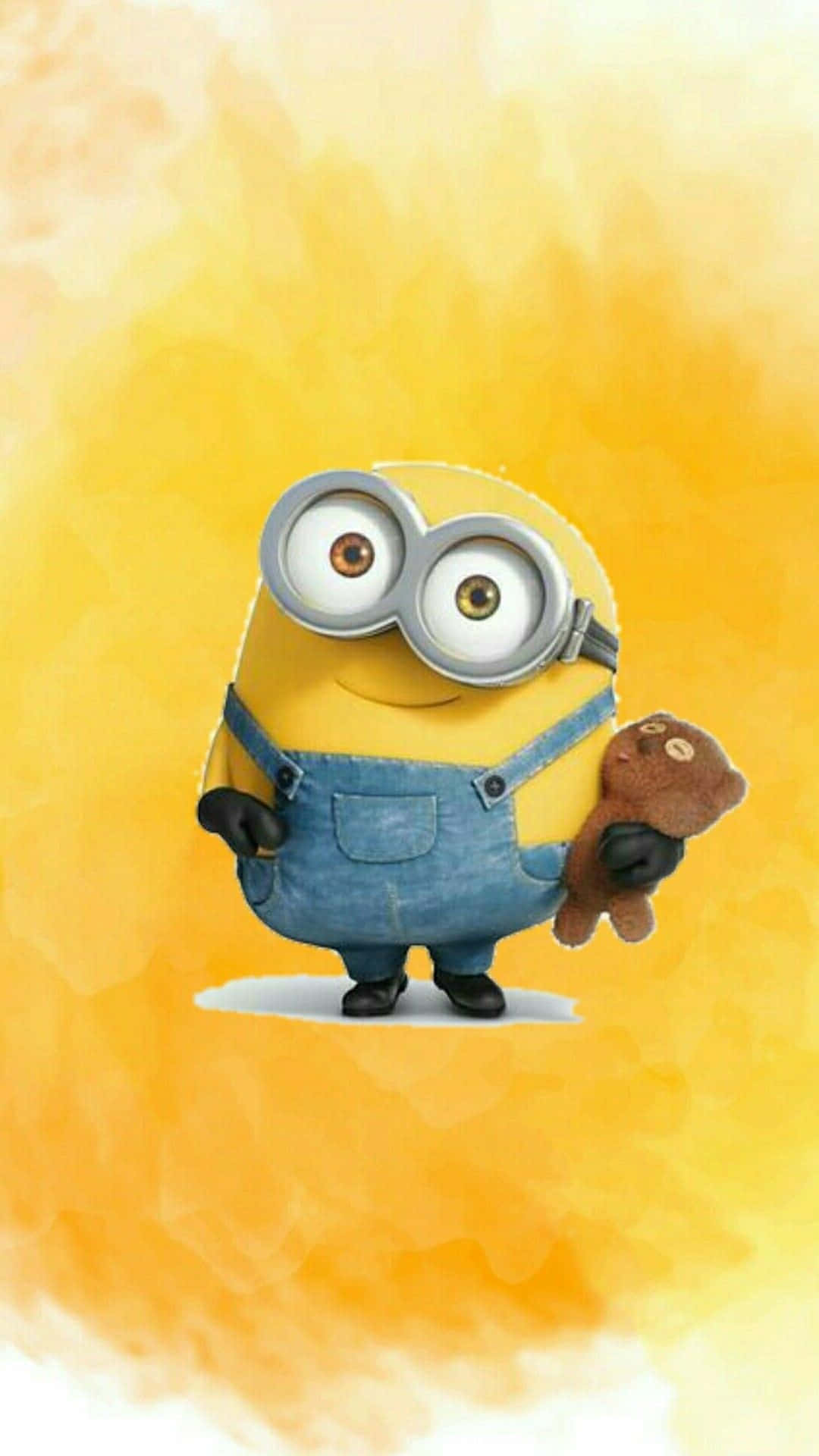 1080x1920 Download Bob With Bear Despicable Me Minion iPhone Wallpaper