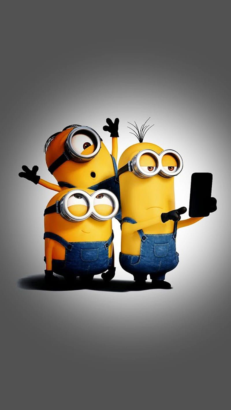 800x1422 Selfies, bob, kevin, minions, stewart, HD phone wallpaper