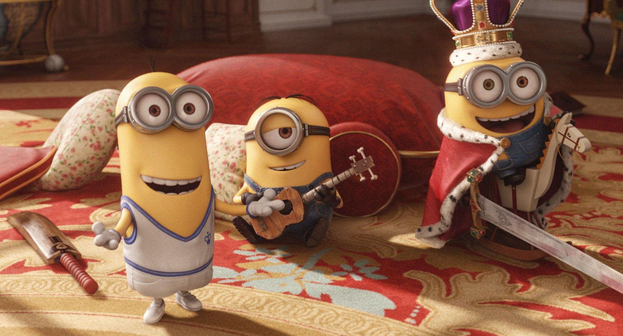2048x1107 Minions Kevin, Stuart, Bob HD Wallpaperx1107