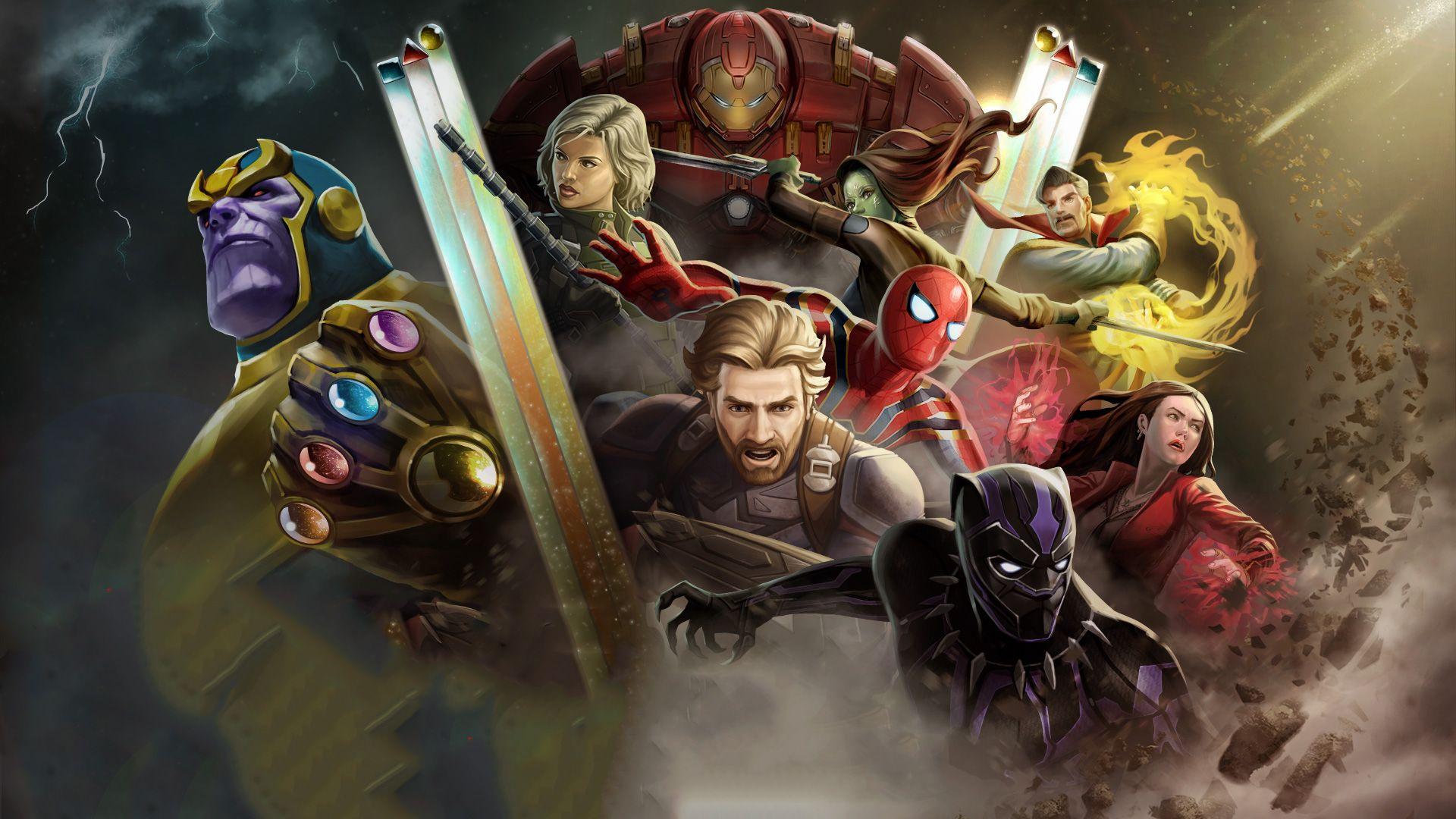1920x1080 Avengers Infinity War Marvel Contest Of Champions