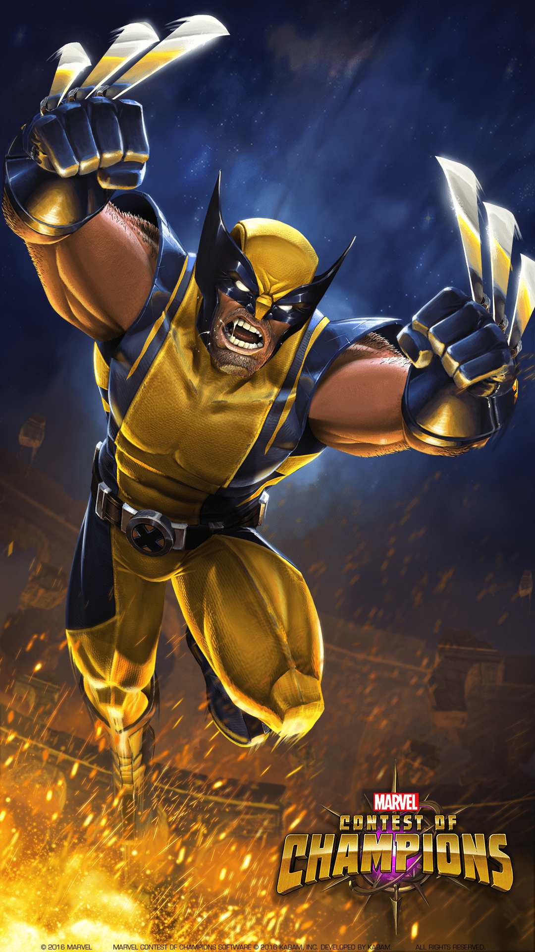 1080x1920 Marvel Contest Of Champions Sabertooth, HD Wallpaper