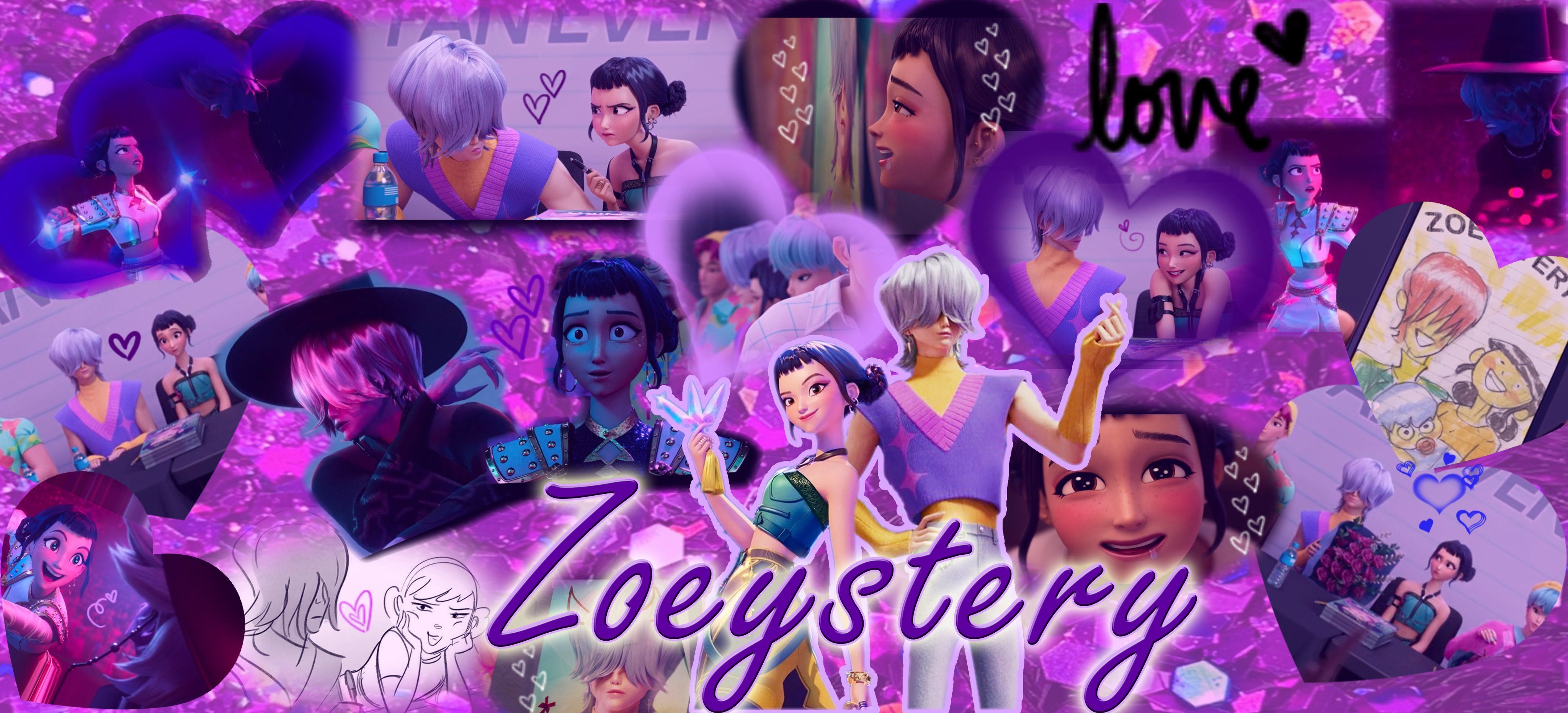 4096x1864 Line 3 DAYS FOR ZOEYSTERY WEEK!!! READ BIO on X: #KPOPDEMONHUNTERS #kpdh #zoeystery #Mysterysaja #Zoey Zoeystery Wallpaper / Banner edit