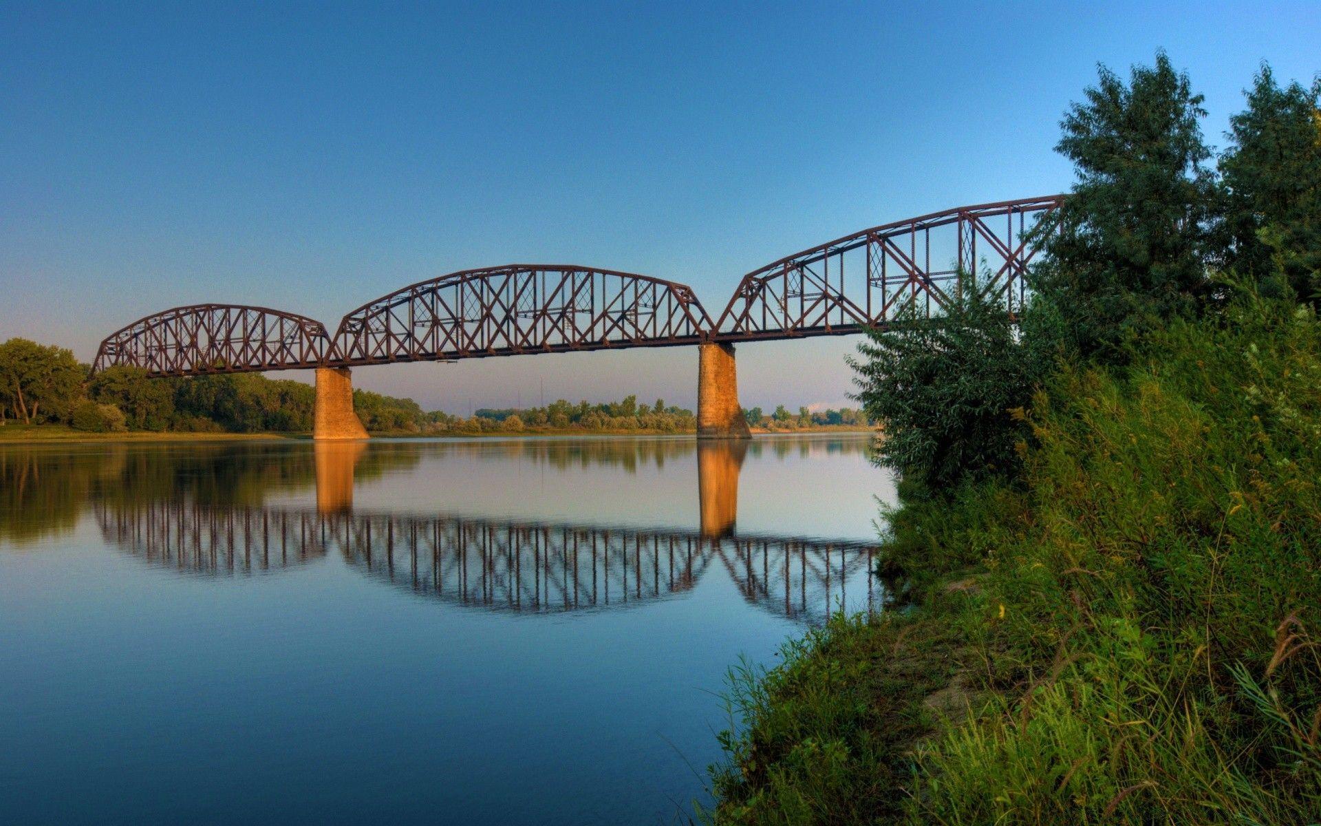 1920x1200 Northern Pacific Railroad Bridge at Bismarck, North Dakota