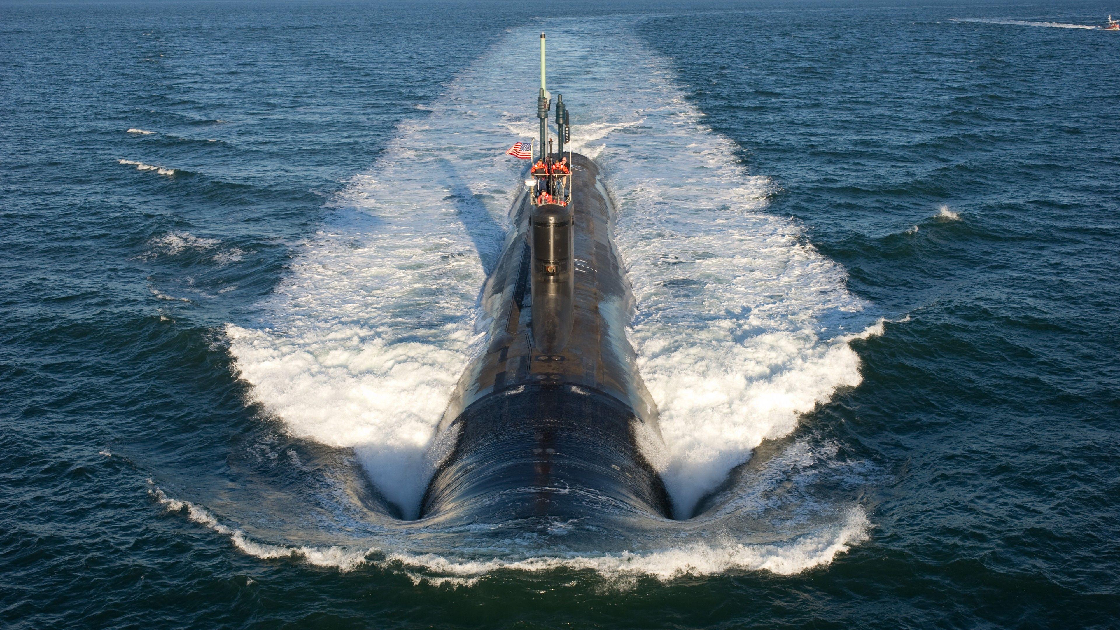 3840x2160 Wallpaper USS North Dakota, Submarine, SSN Virginia Class