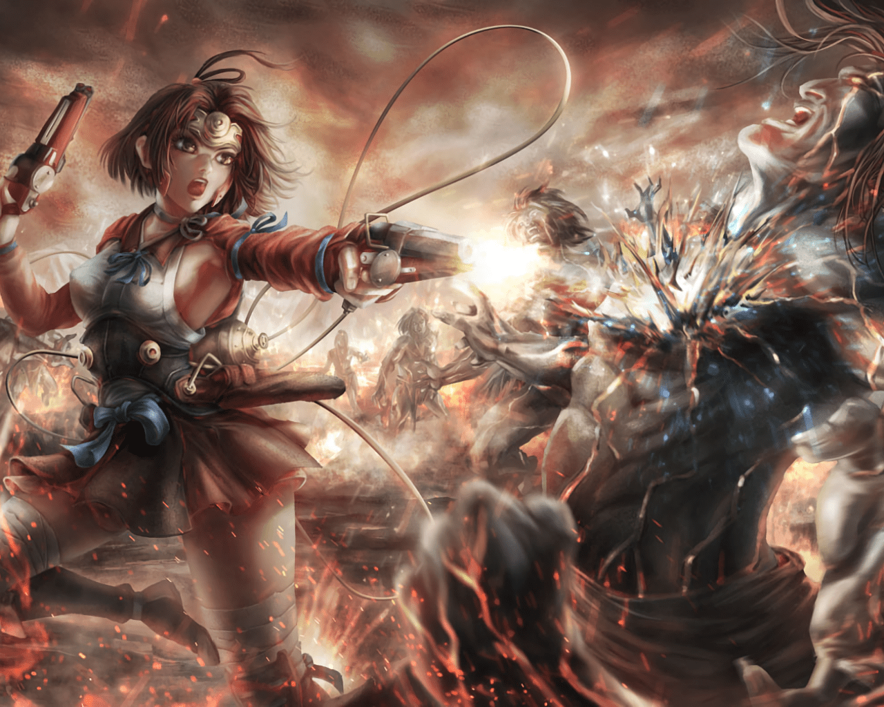 1280x1024 Download 1280x1024 Koutetsujou No Kabaneri, Mumei, Artwork