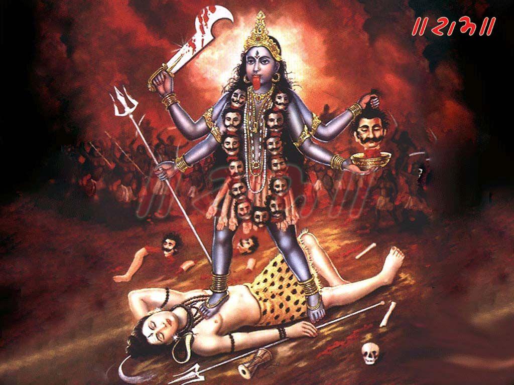 1024x768 Hình ảnh Maa Kali.  Hình ảnh và hình nền Nữ thần - Maa Durga hình nền