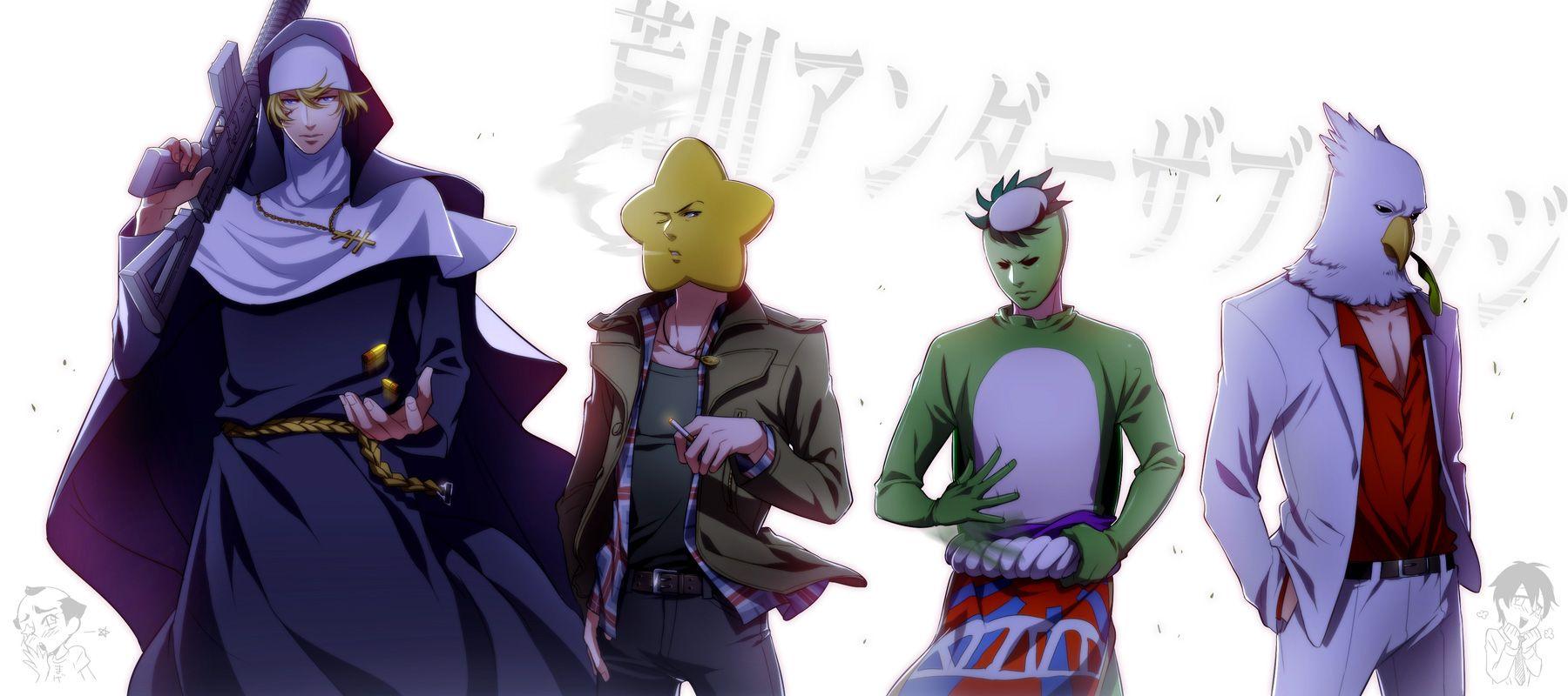 1800x800 arakawa under the bridge sister. konachan.