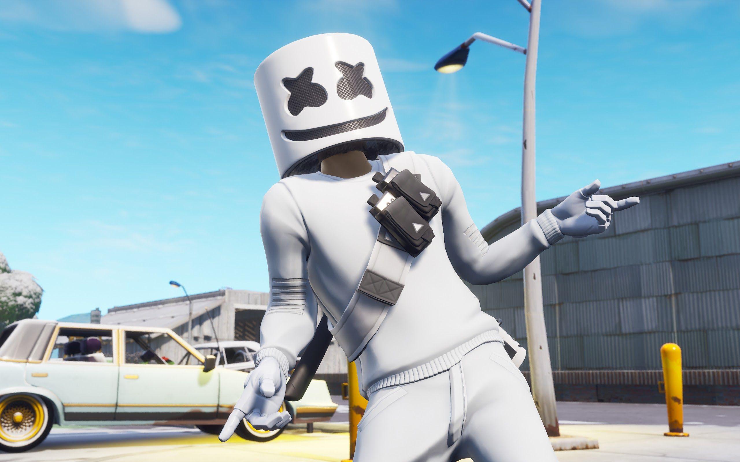 2560x1600 Fortnite Battle Royale Marshmello 4K Wallpaper