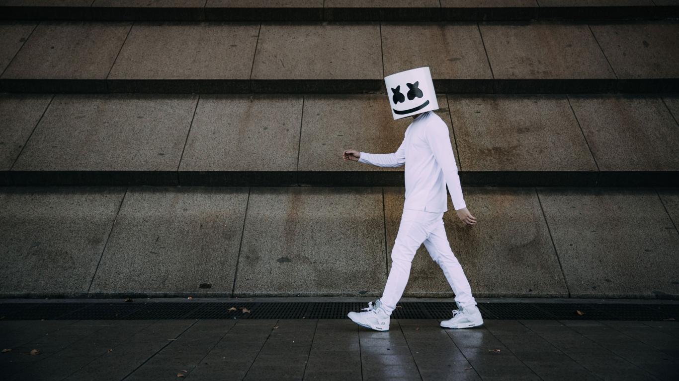 1366x768 Marshmello DJ Wallpaper PC