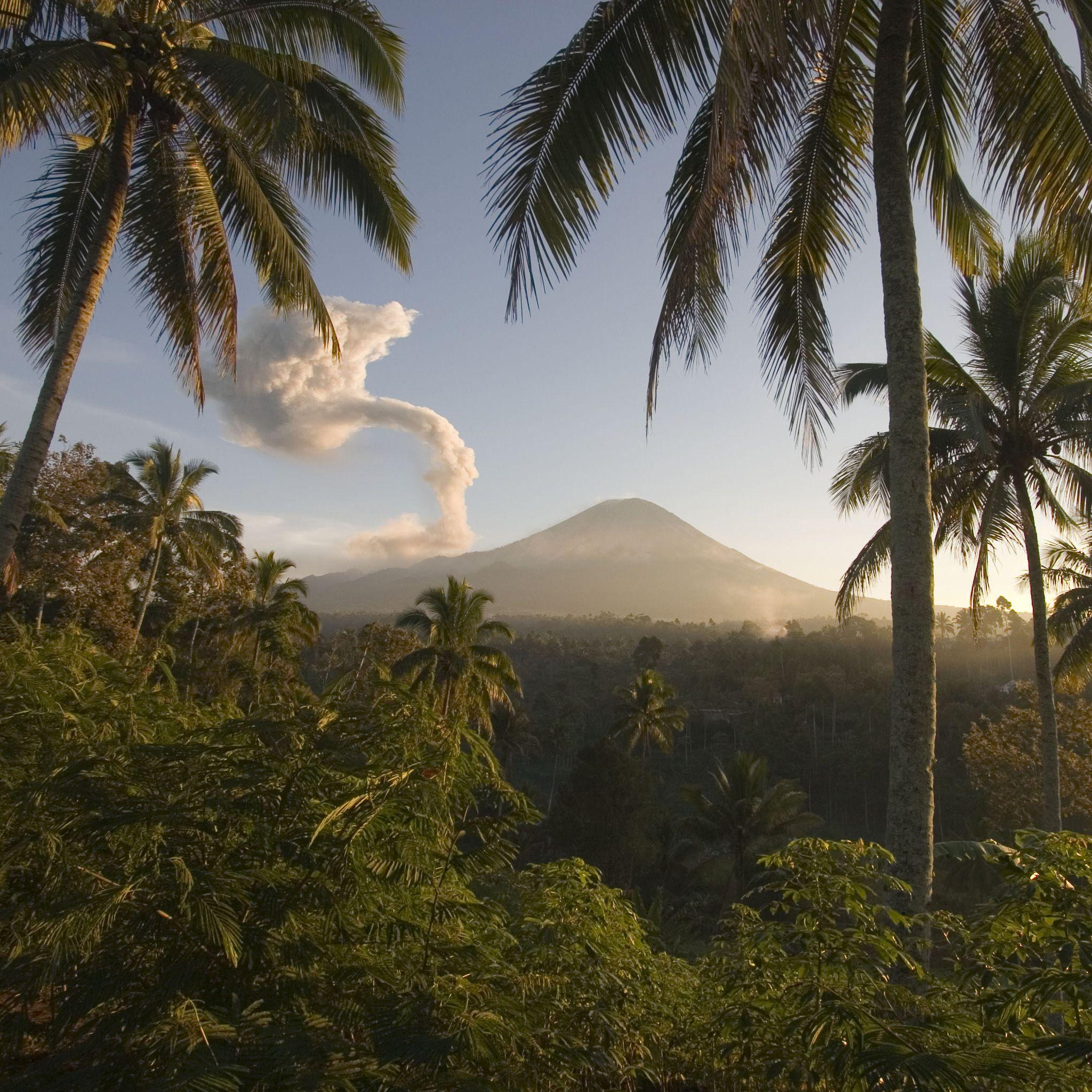 2048x2048 Hình nền iPad phong cảnh núi lửa Java, Indonesia