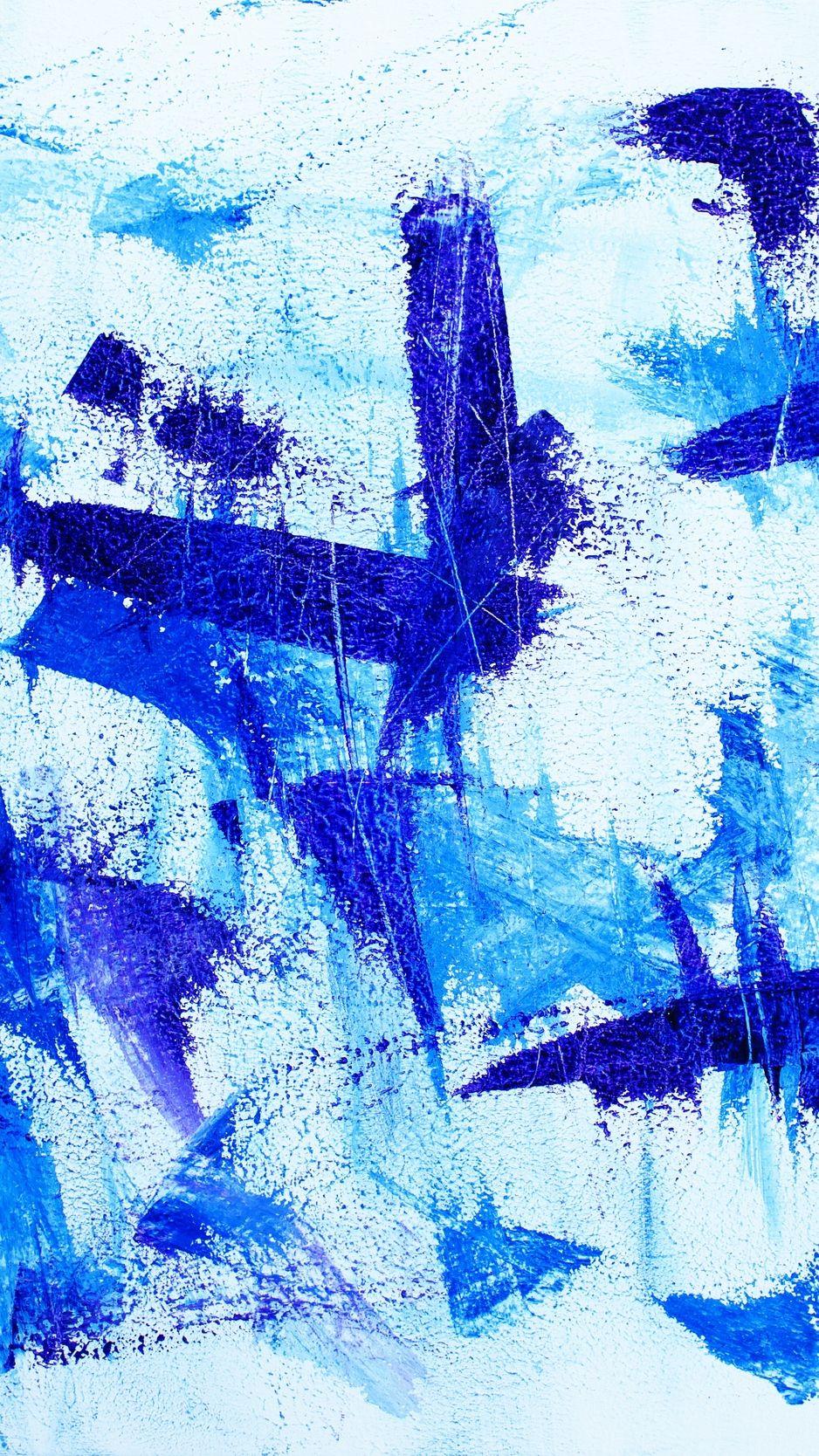 938x1668 Download wallpaper 938x1668 wall, brush strokes, paint