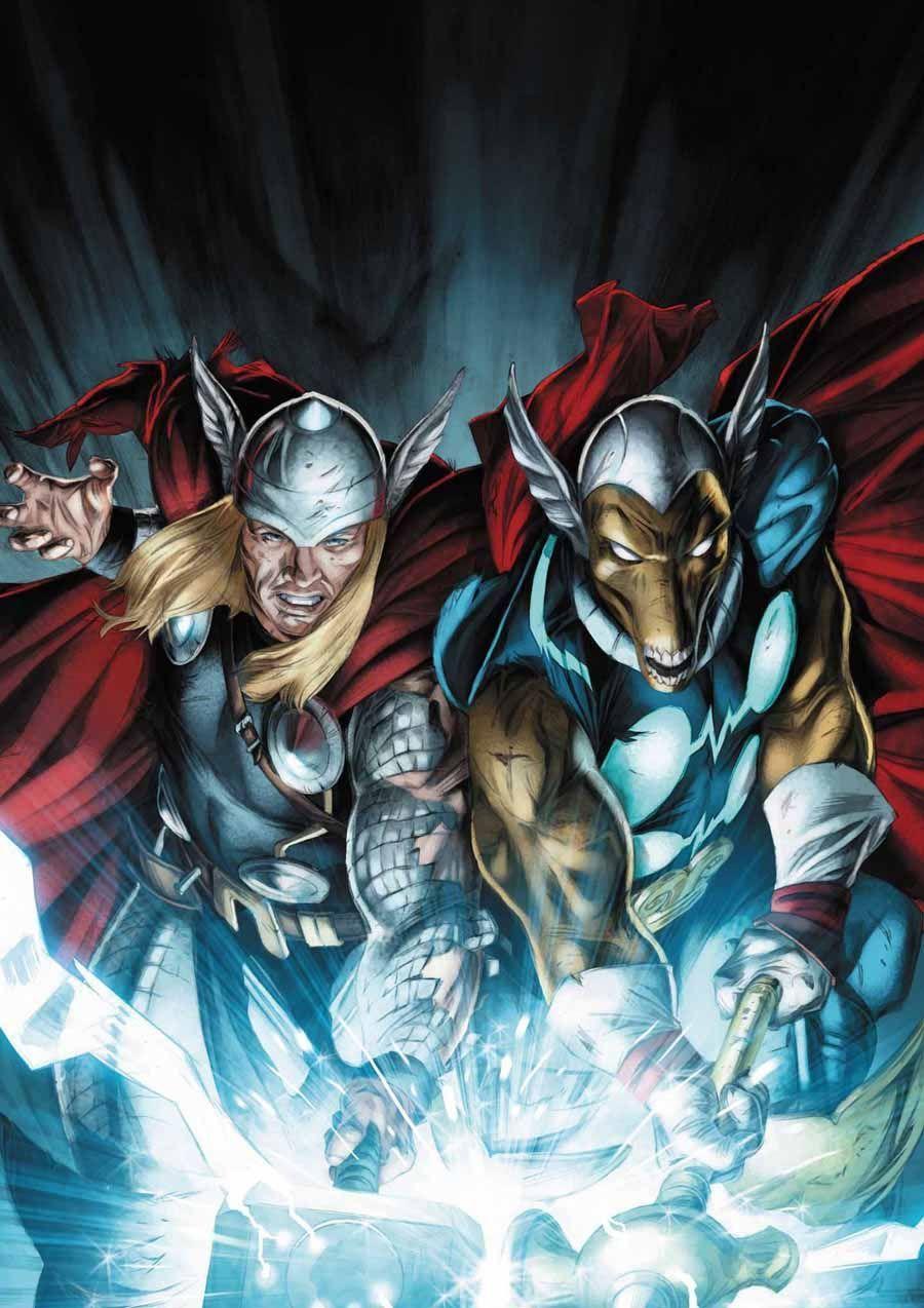 900x1274 Thor & Beta Ray Bill by Doug Braithwaite. Thor artwork, Marvel