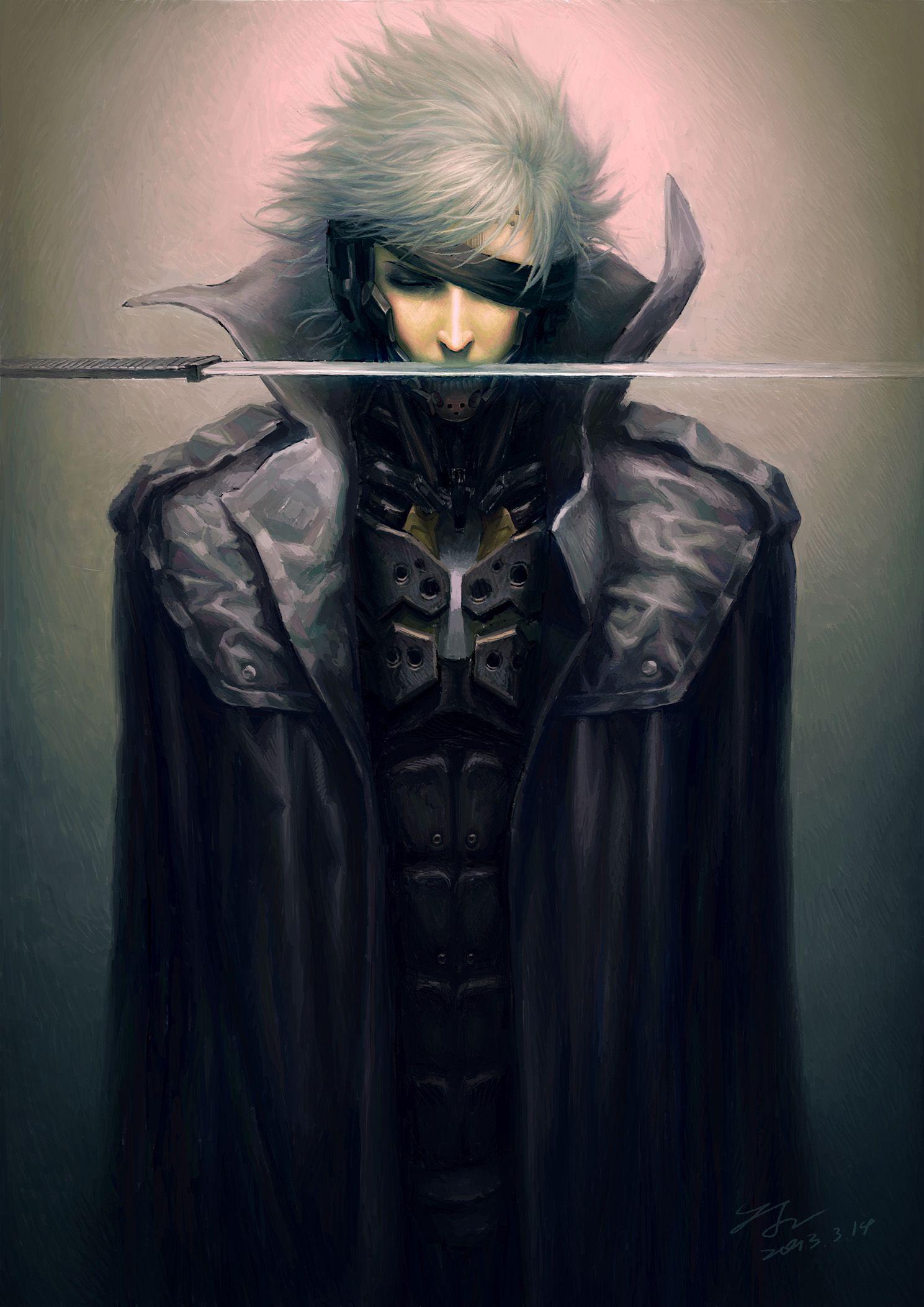 1489x2105 Raiden Gear Solid Anime Image Board