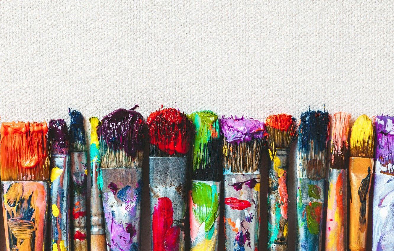 1332x850 Photo Wallpaper Color, Paper, Paint, Brush Art